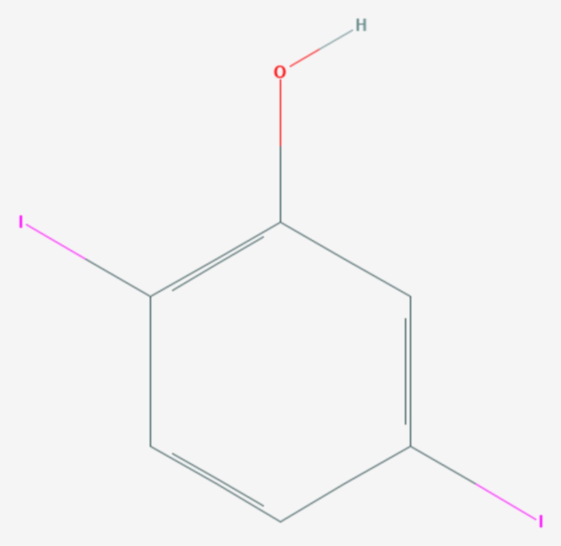 2,5-Diiodphenol (Strukturformel)