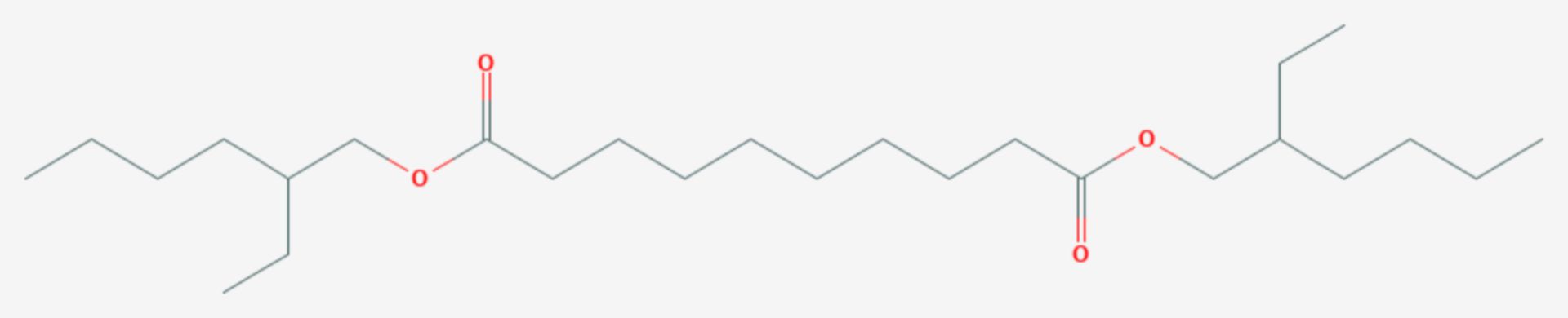 Bis(2-ethylhexyl)sebacat (Strukturformel)