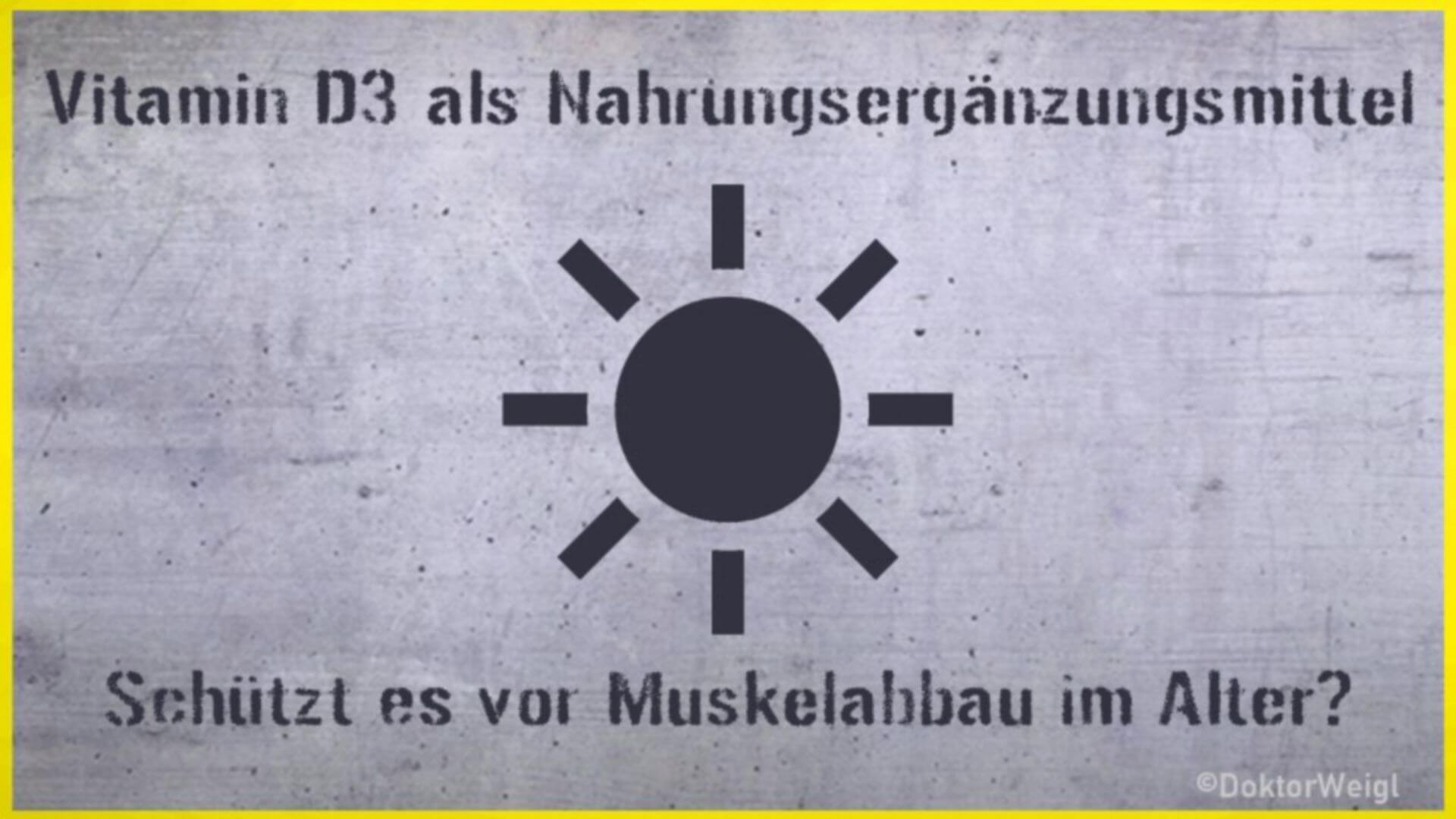 Schützt Vitamin D3 vor altersbedingtem Muskelabbau?