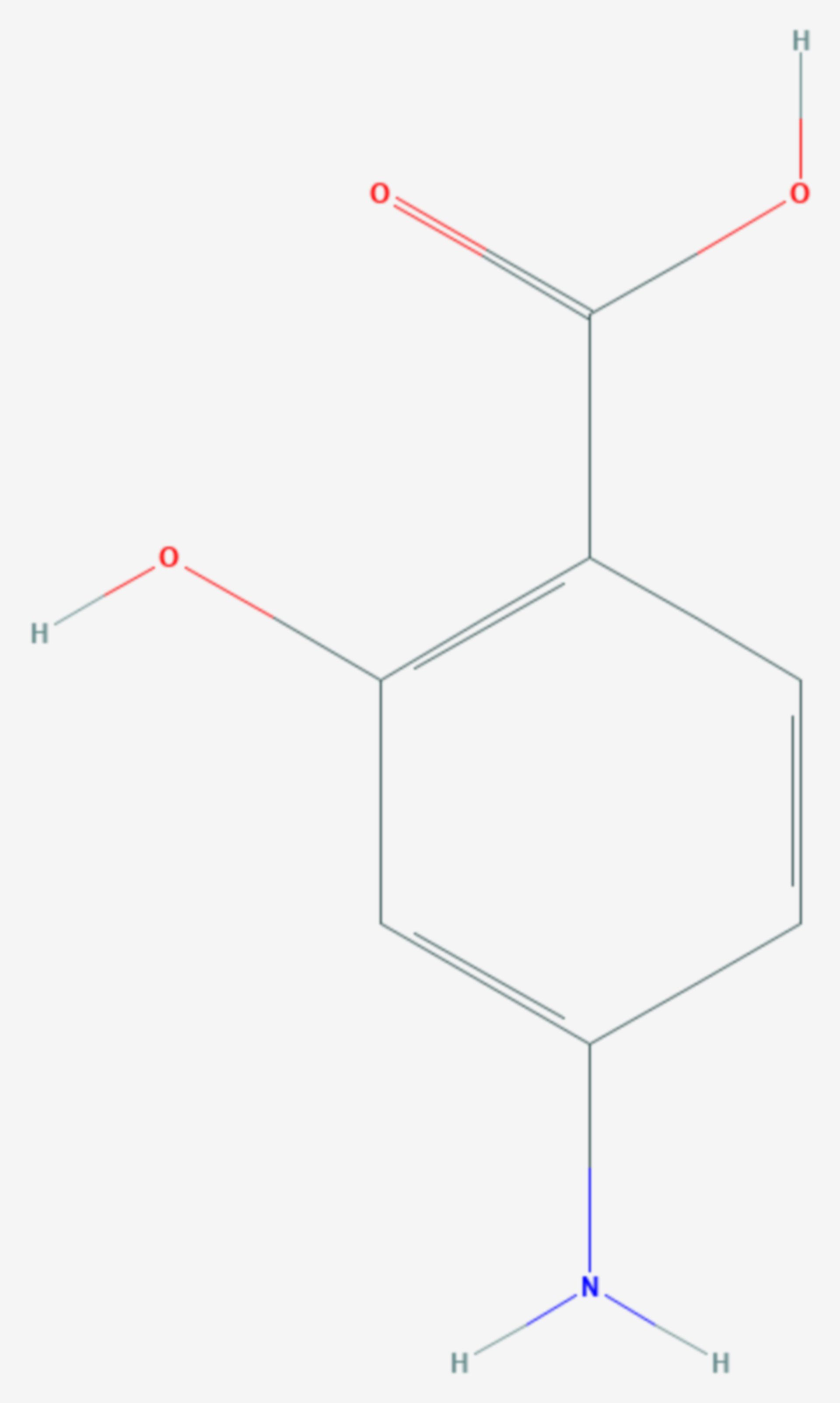 4-Aminosalicylsäure (Strukturformel)