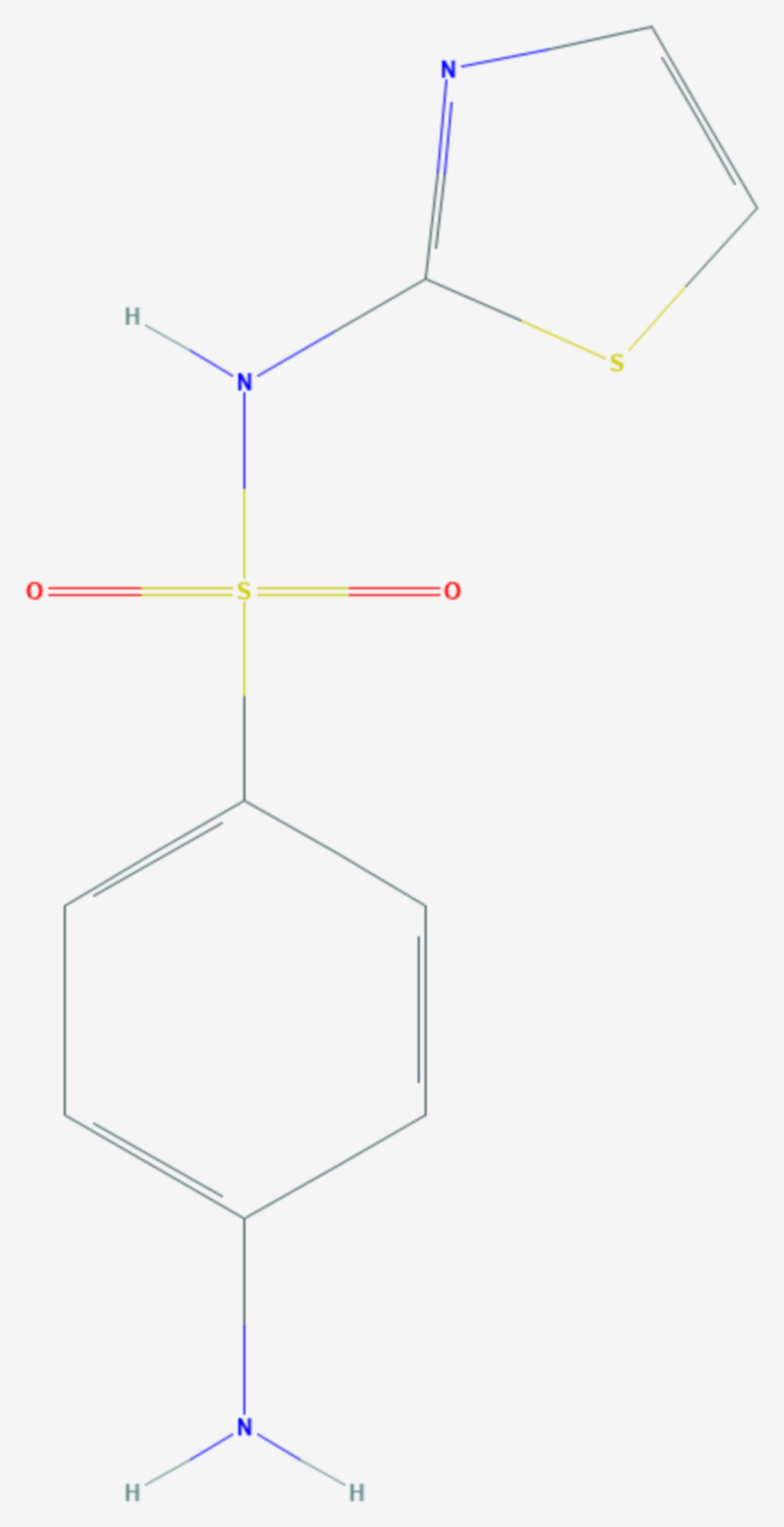 Sulfathiazol (Strukturformel)