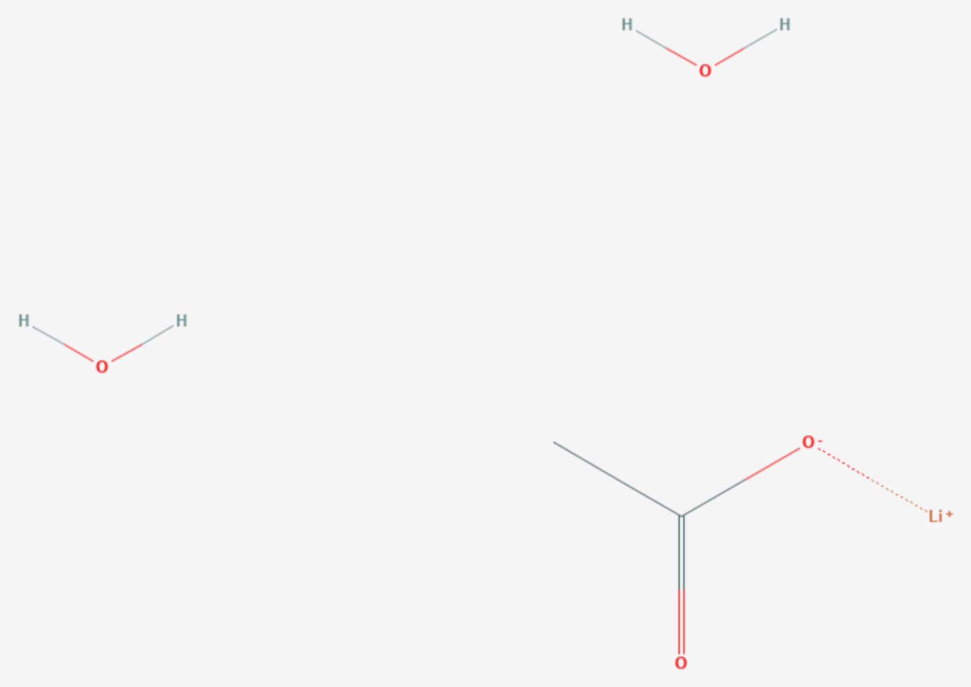 Lithiumacetat (Strukturformel)