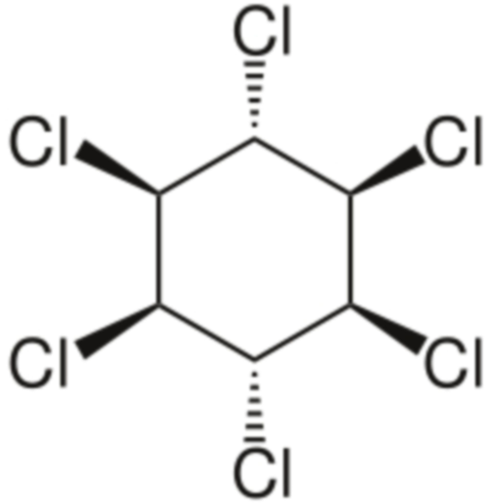 Gamma-Hexachlorocyclohexan Strukturformel
