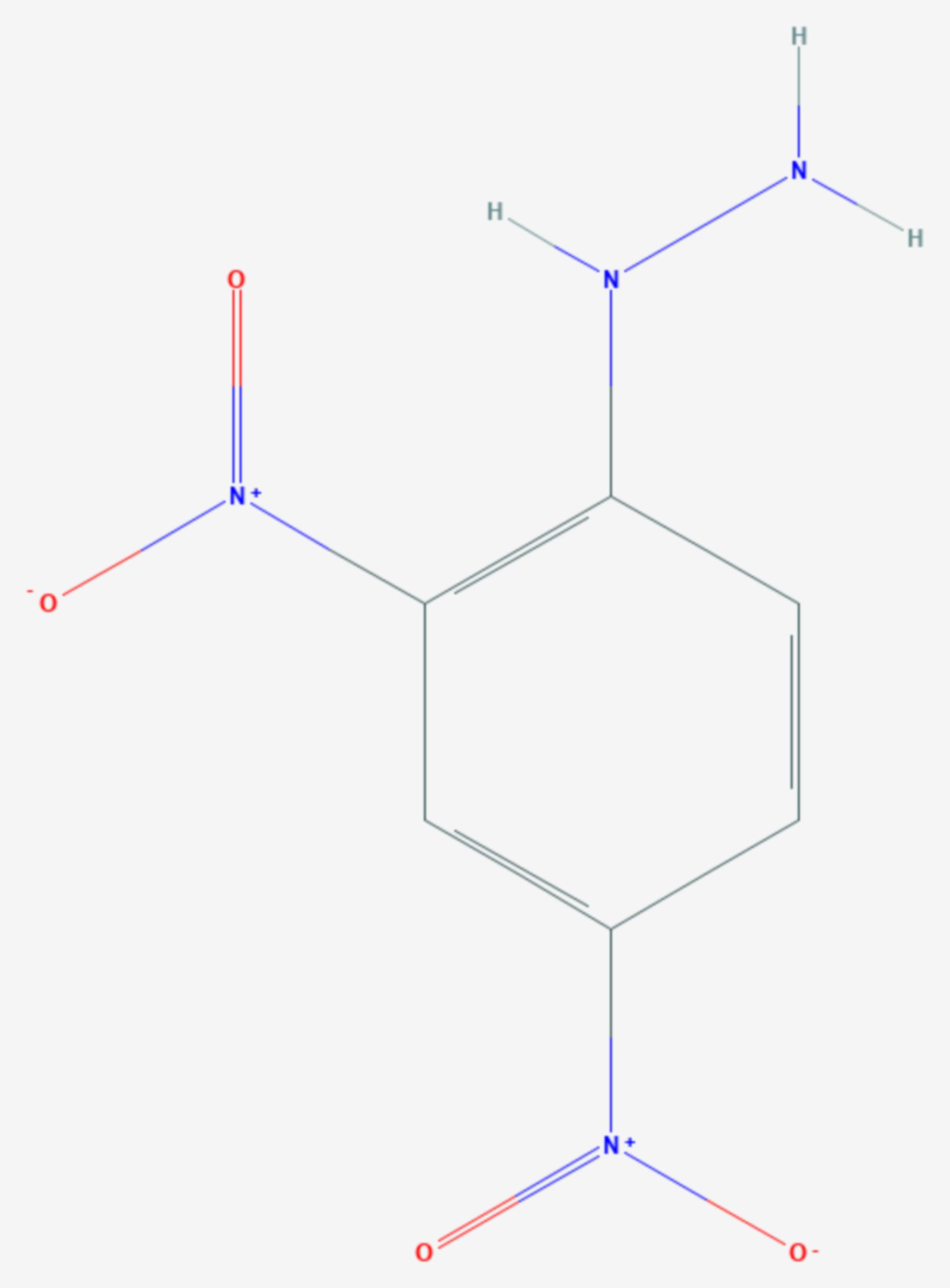2,4-Dinitrophenylhydrazin (Strukturformel)