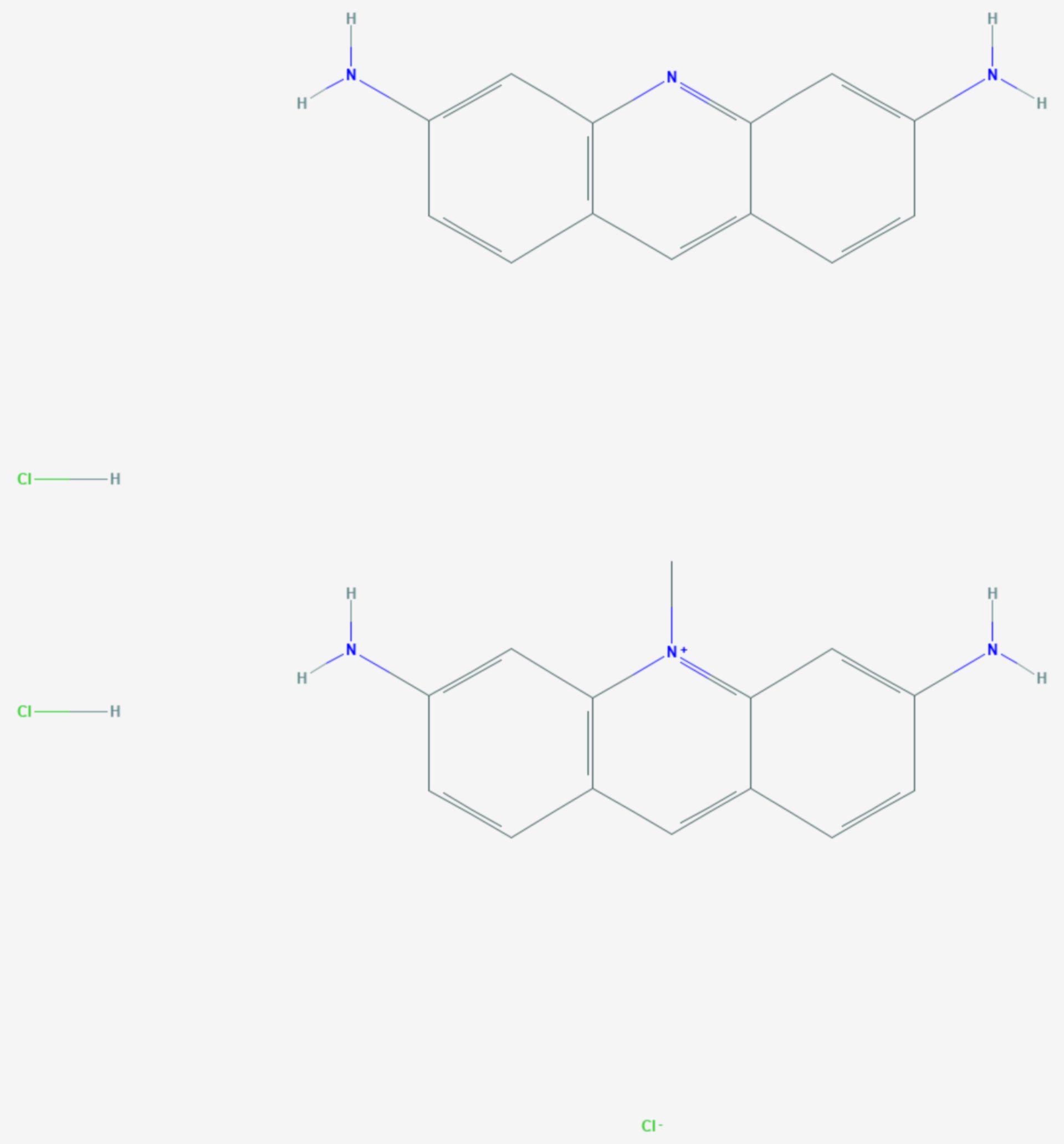 Acriflaviniumchlorid (Strukturformel)