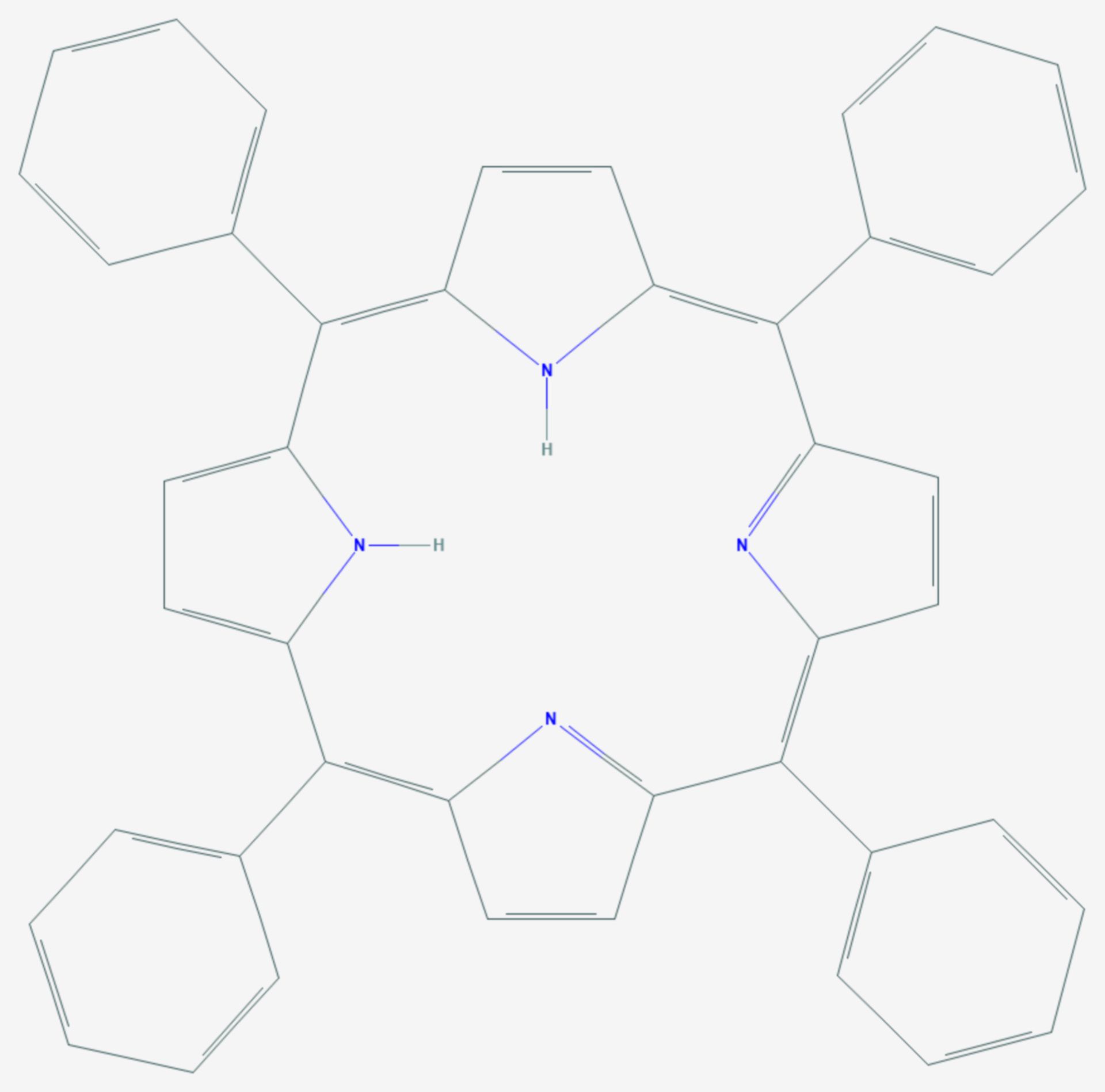 Tetraphenylporphyrin (Strukturformel)