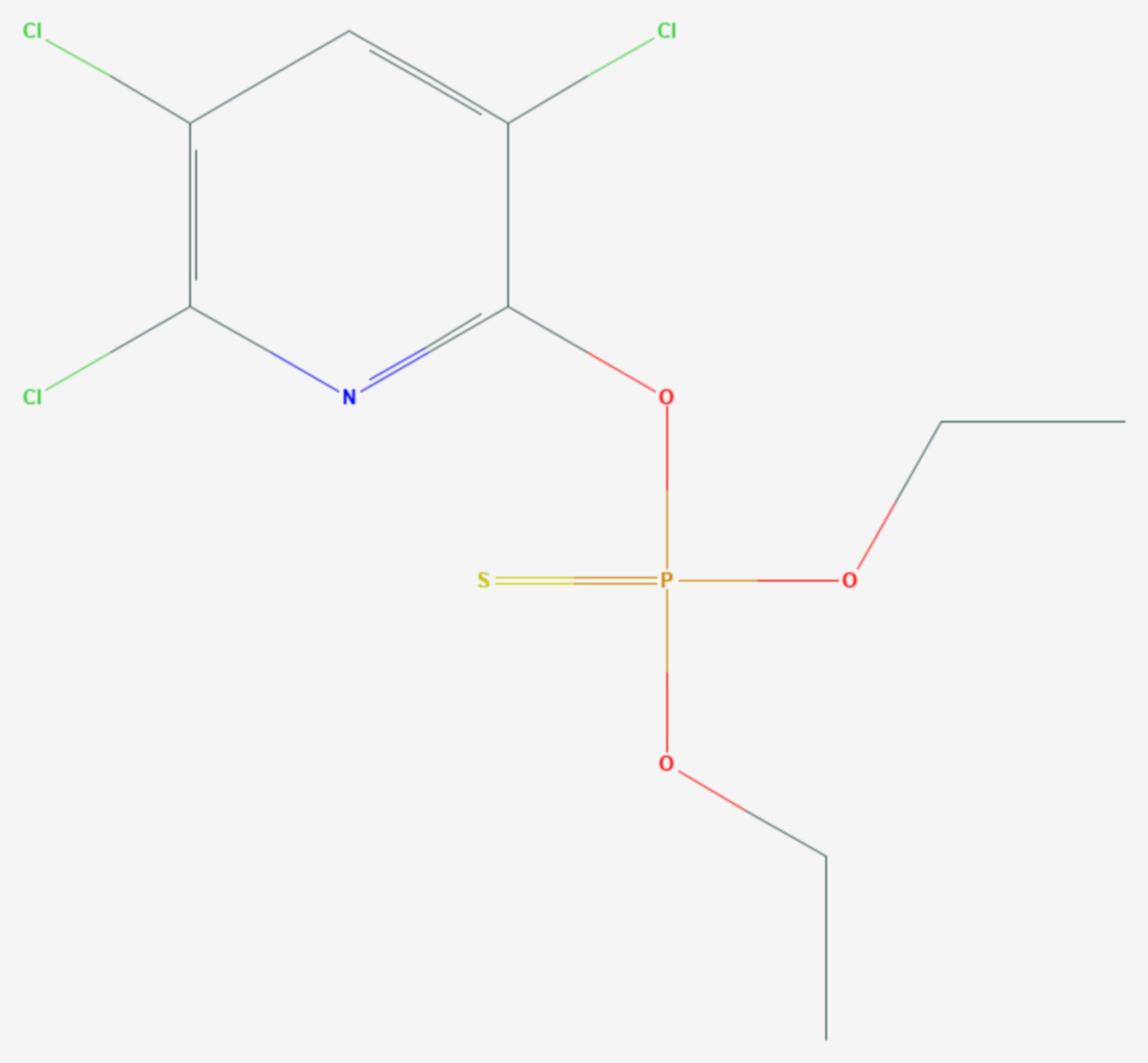 Chlorpyrifos (Strukturformel)