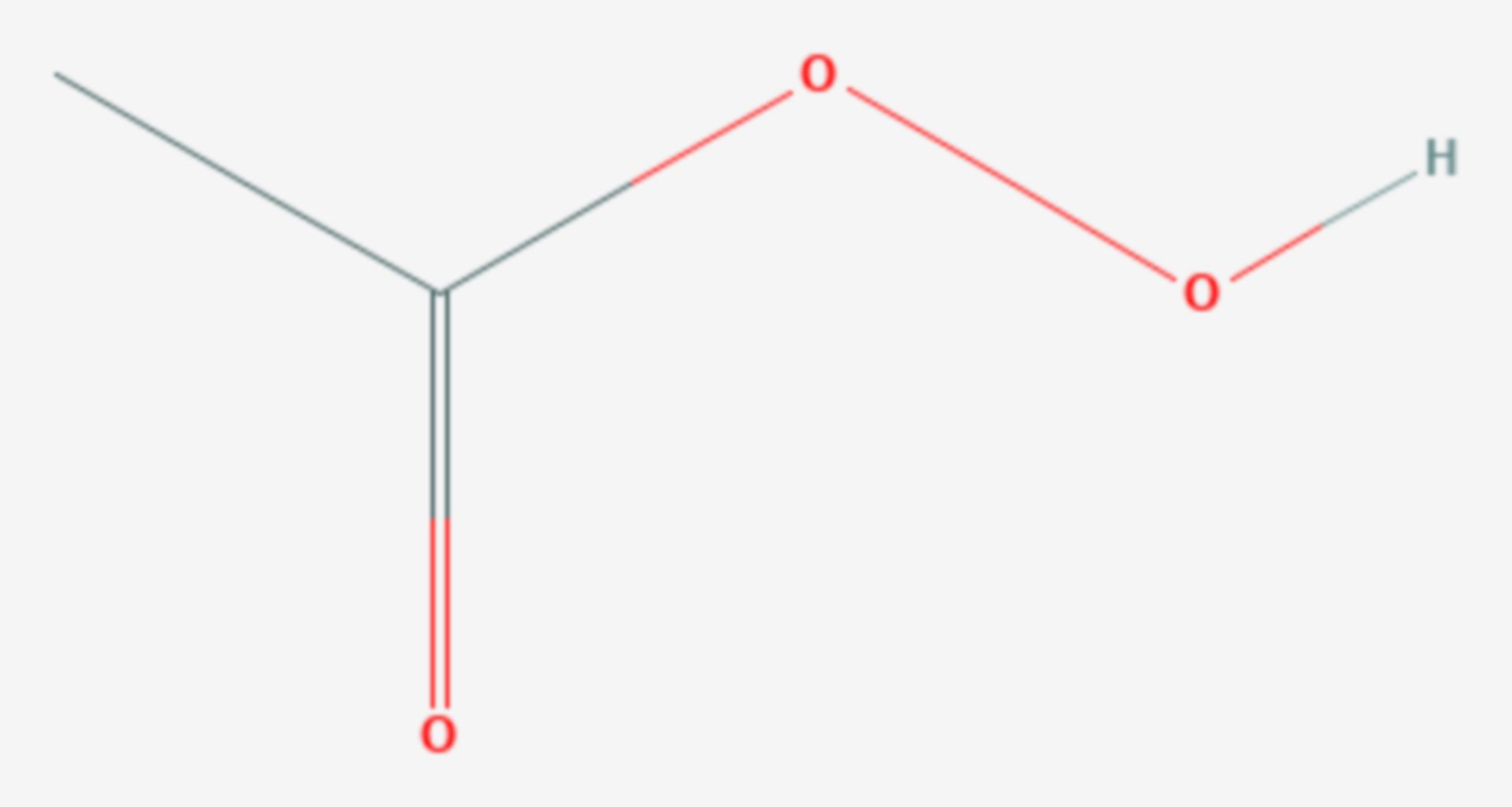 Peroxyessigsäure (Strukturformel)