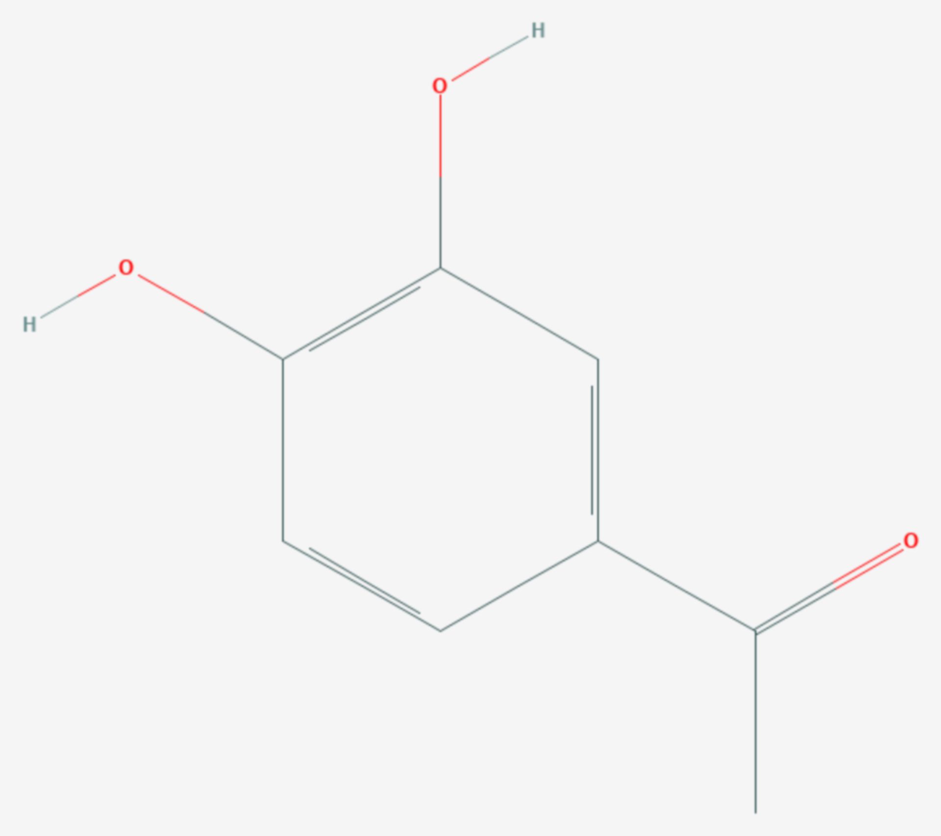 3,4-Dihydroxyacetophenon (Strukturformel)