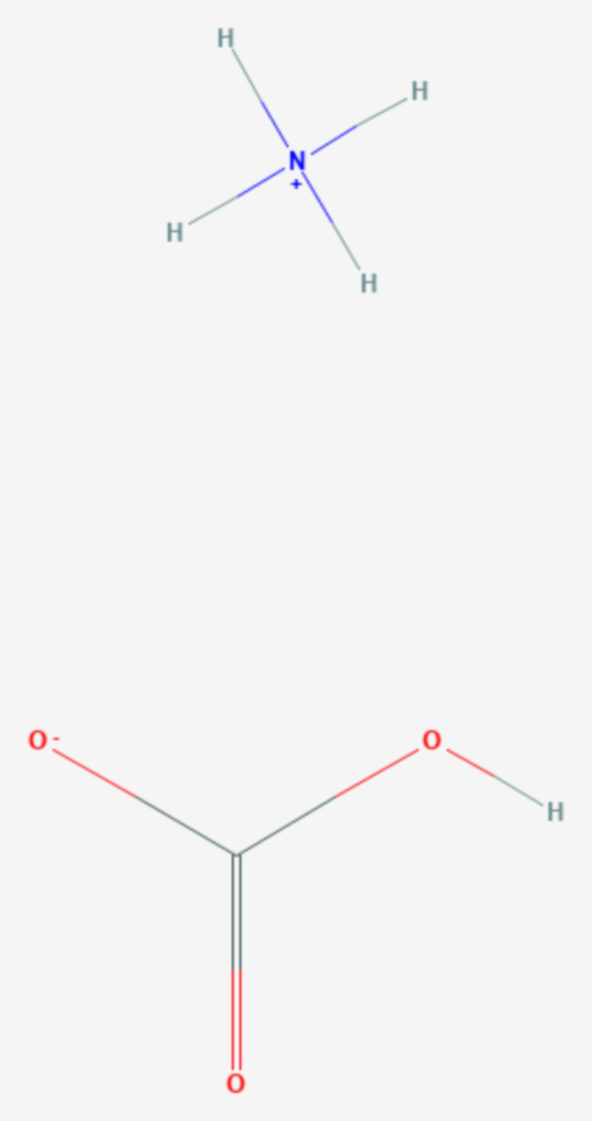 Ammoniumhydrogencarbonat (Strukturformel)