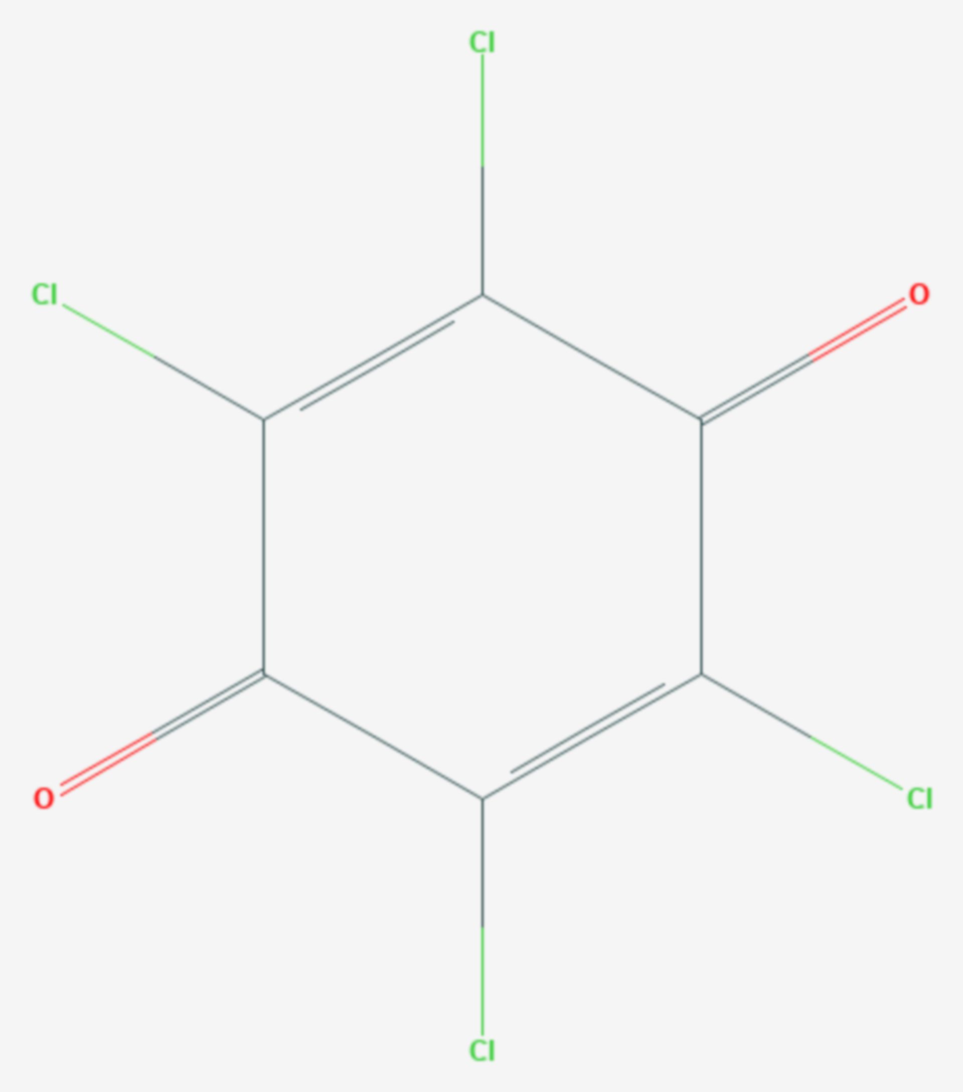 Tetrachlor-p-benzochinon (Strukturformel)