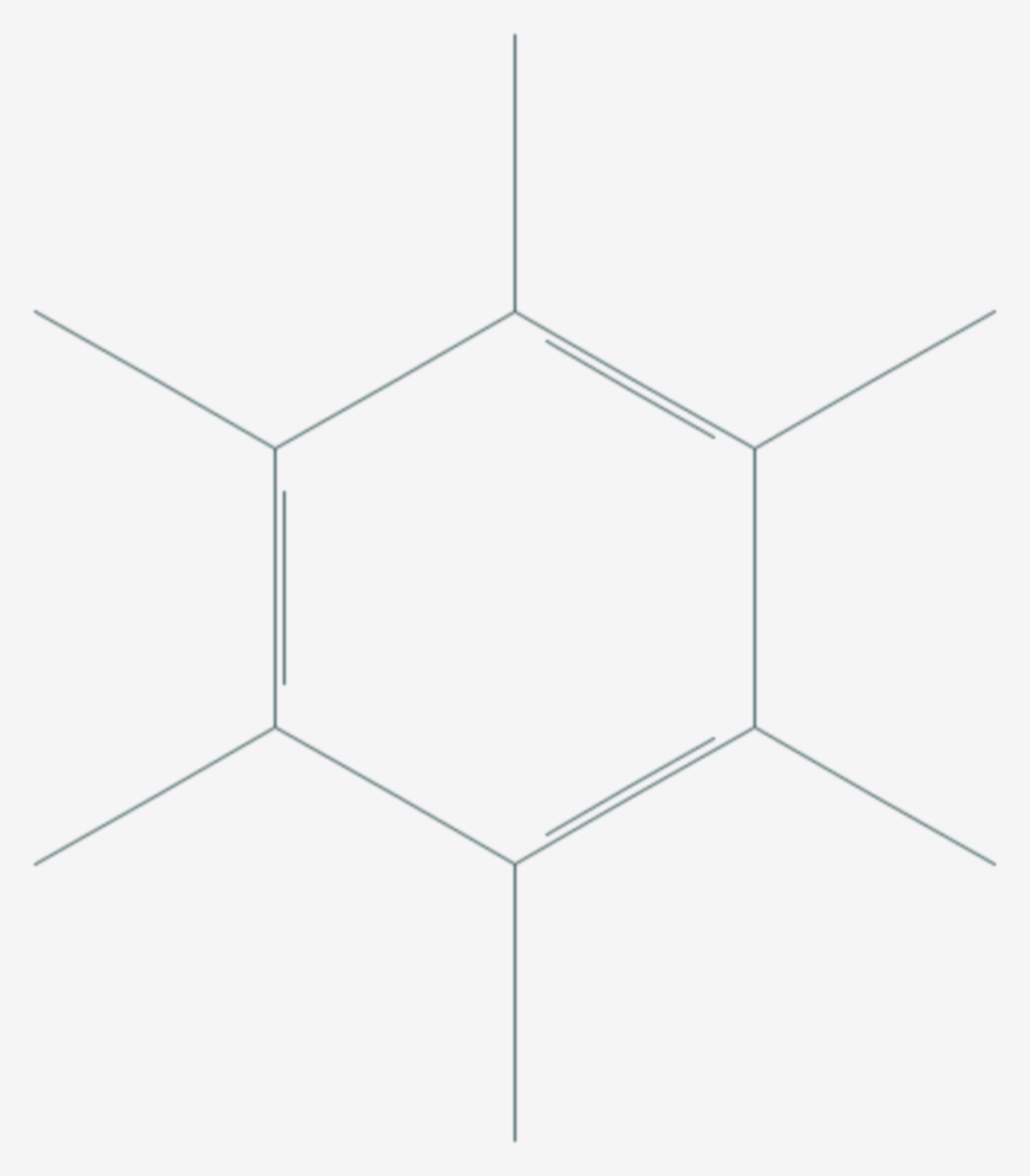 Hexamethylbenzol (Strukturformel)