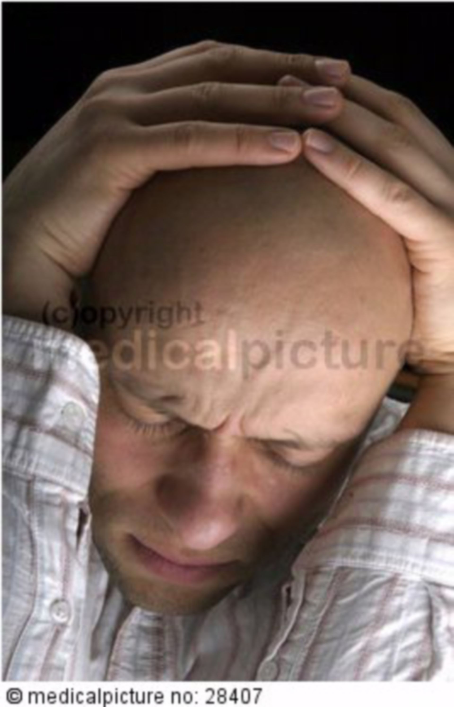 Man with a headache