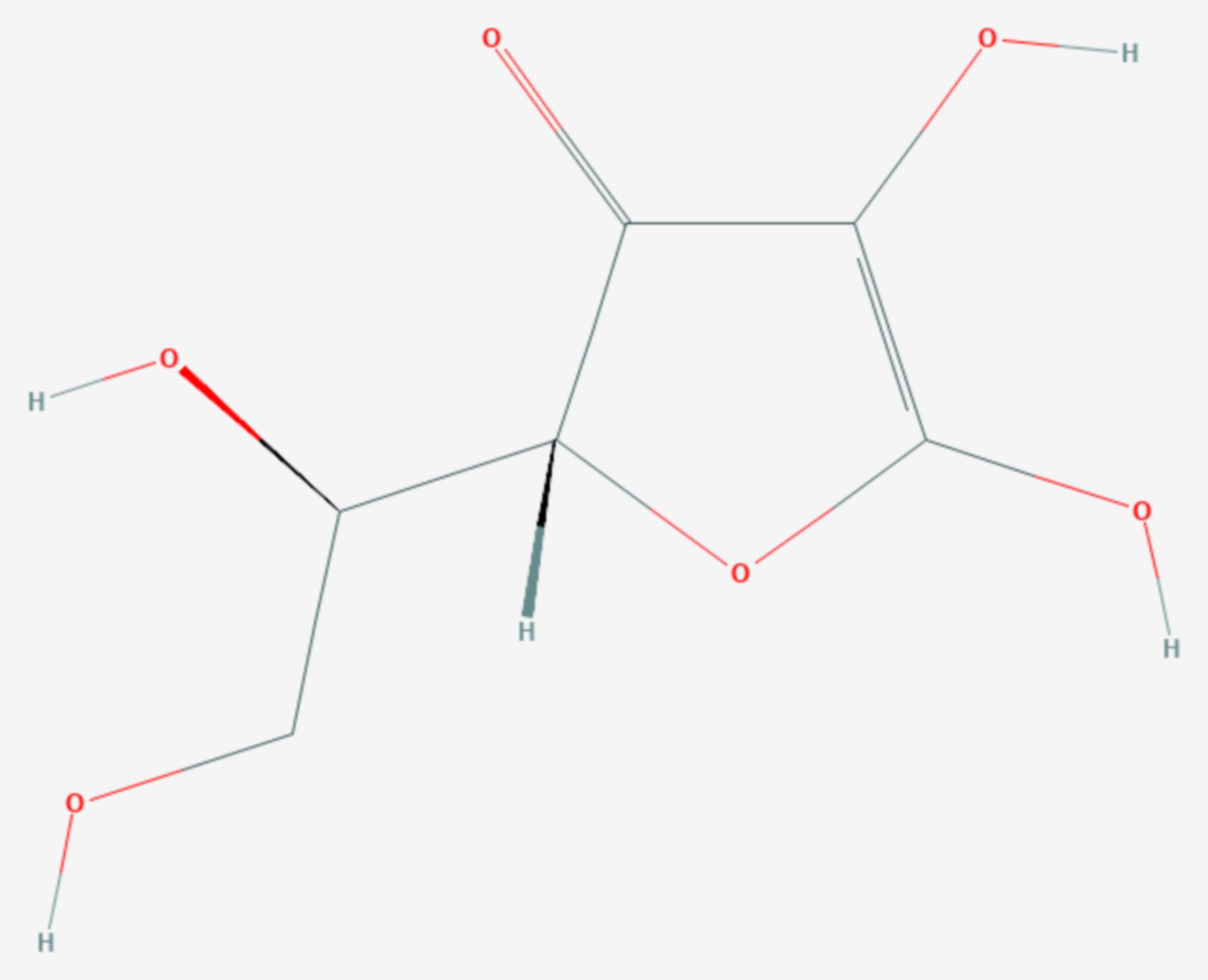 Isoascorbinsäure (Strukturformel)