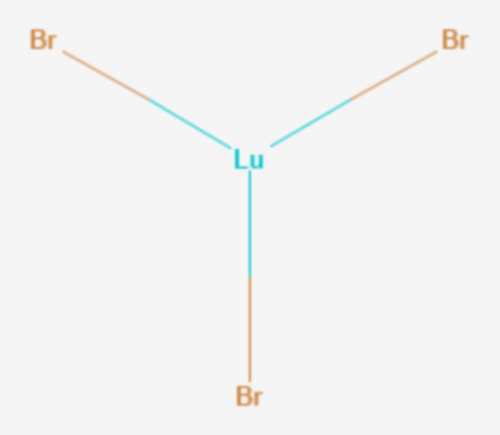 Lutetium(III)-bromid (Strukturformel)