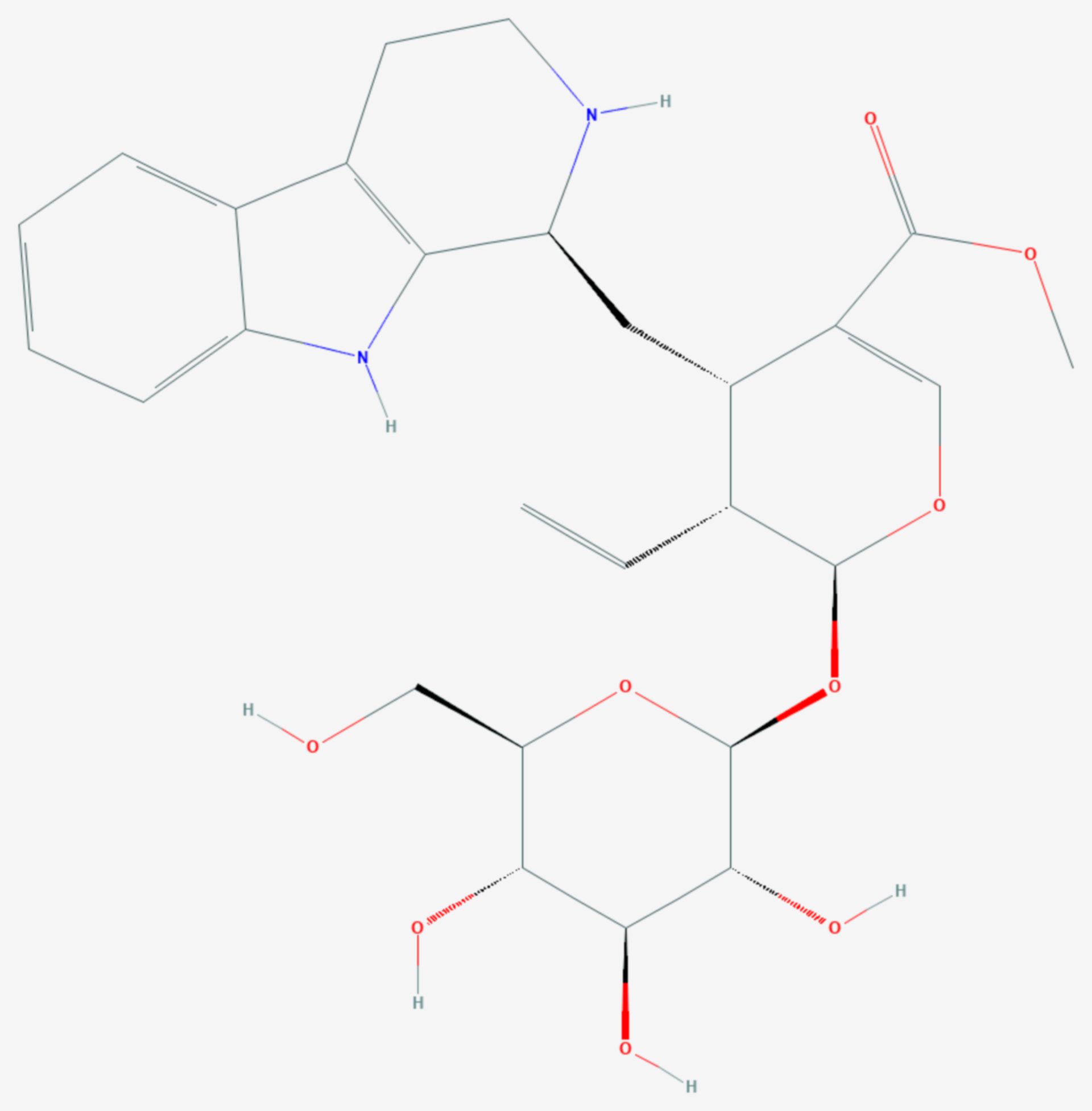 Strictosidin (Strukturformel)