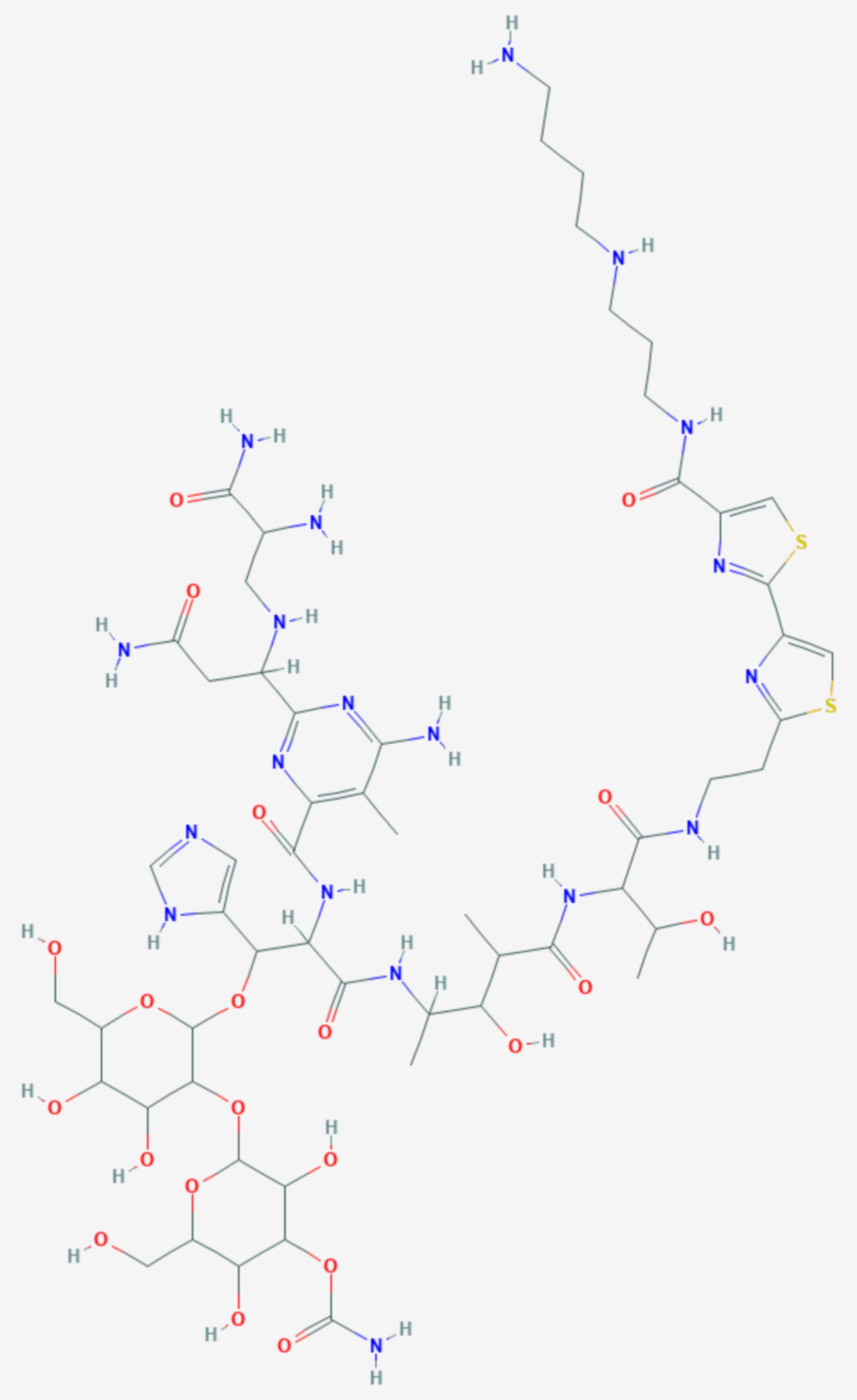 Pingyangmycin (Strukturformel)