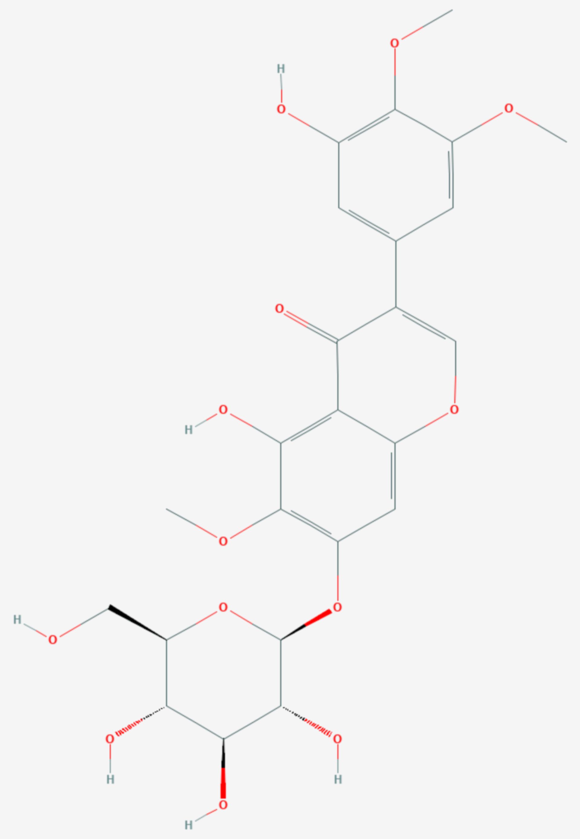 Iridin (Strukturformel)