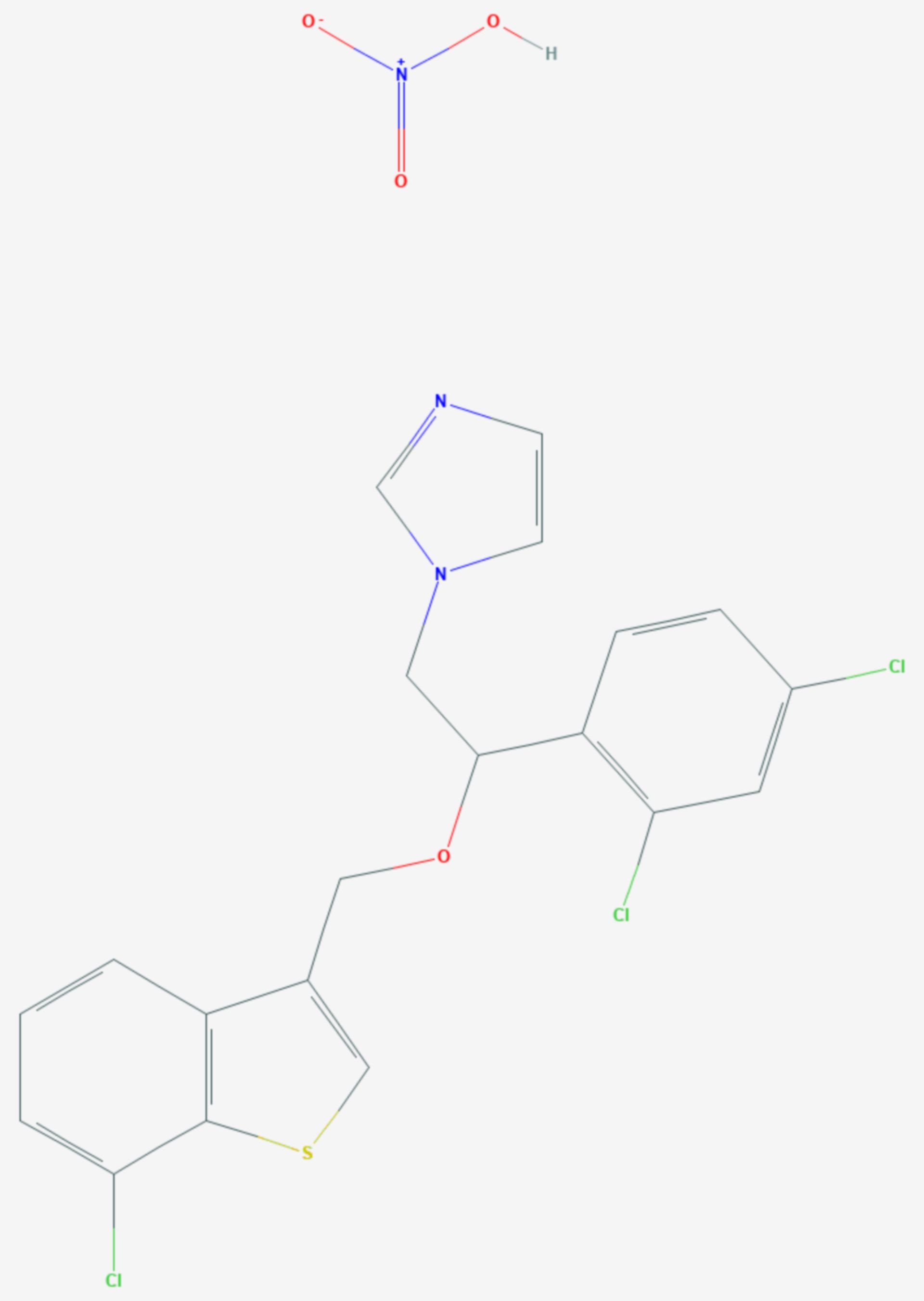Sertaconazol (Strukturformel)