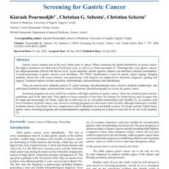 Screening for gastric cancer - Review - DocCheck