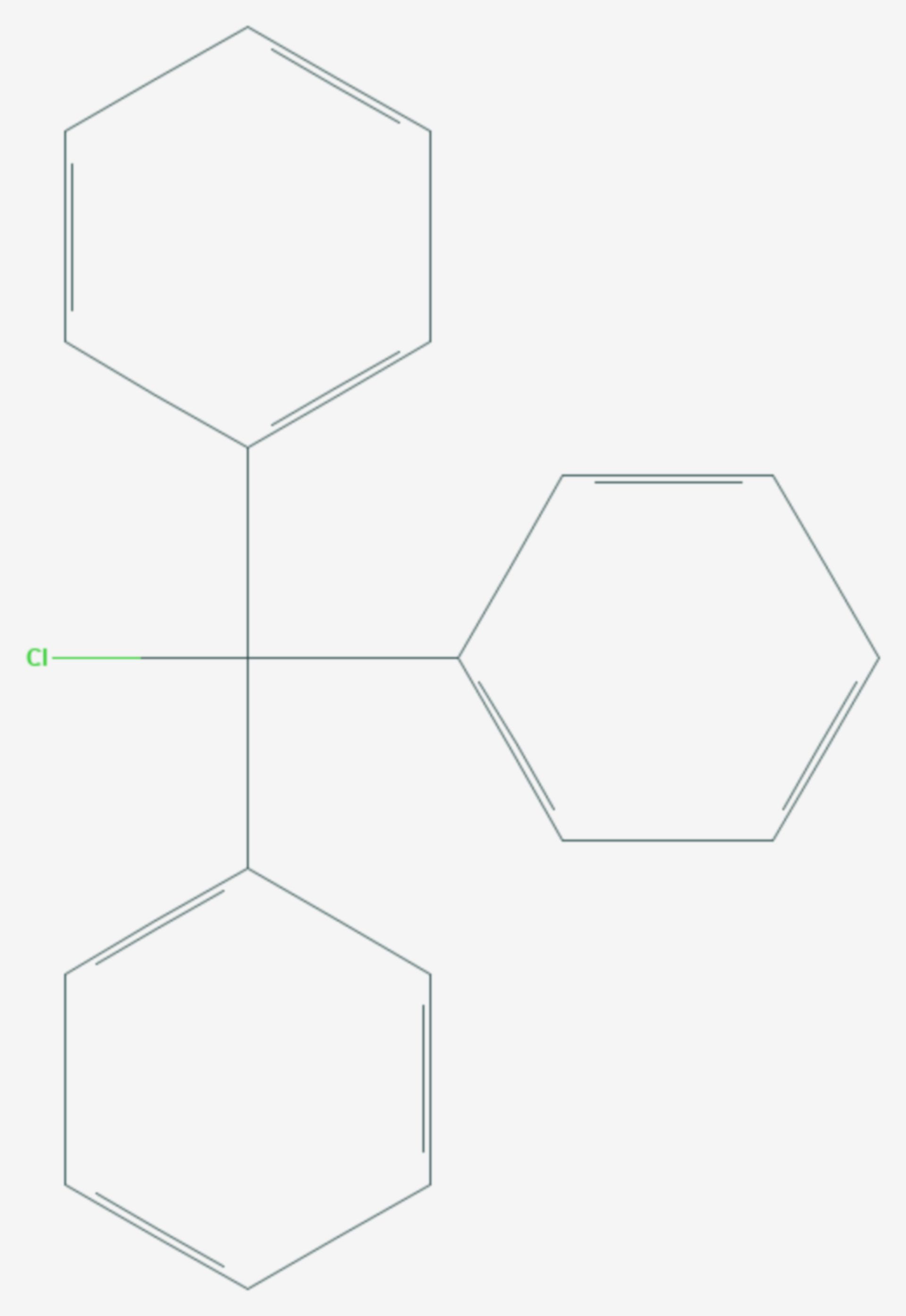 Tritylchlorid (Strukturformel)