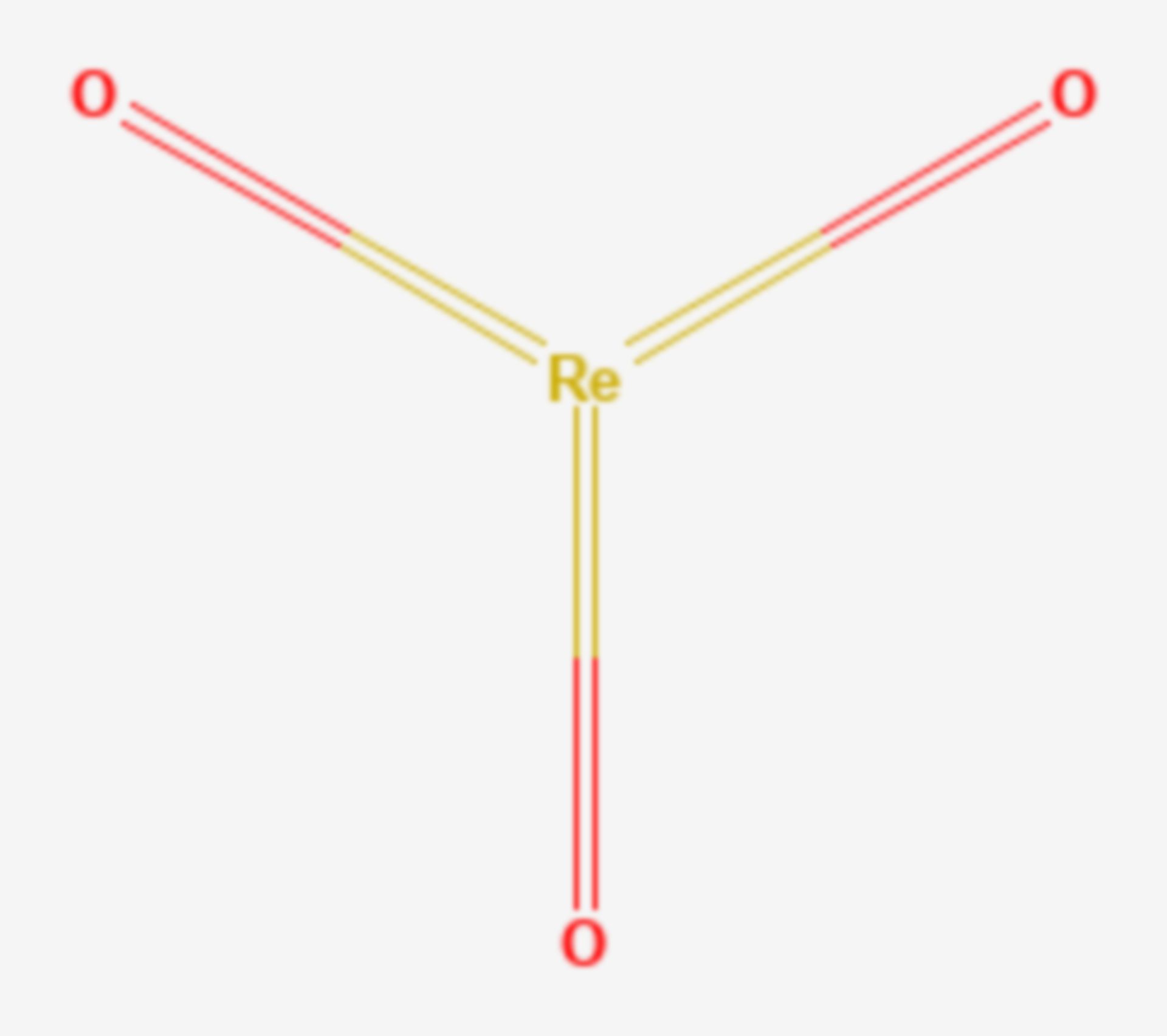 Rhenium(VI)-oxid (Strukturformel)