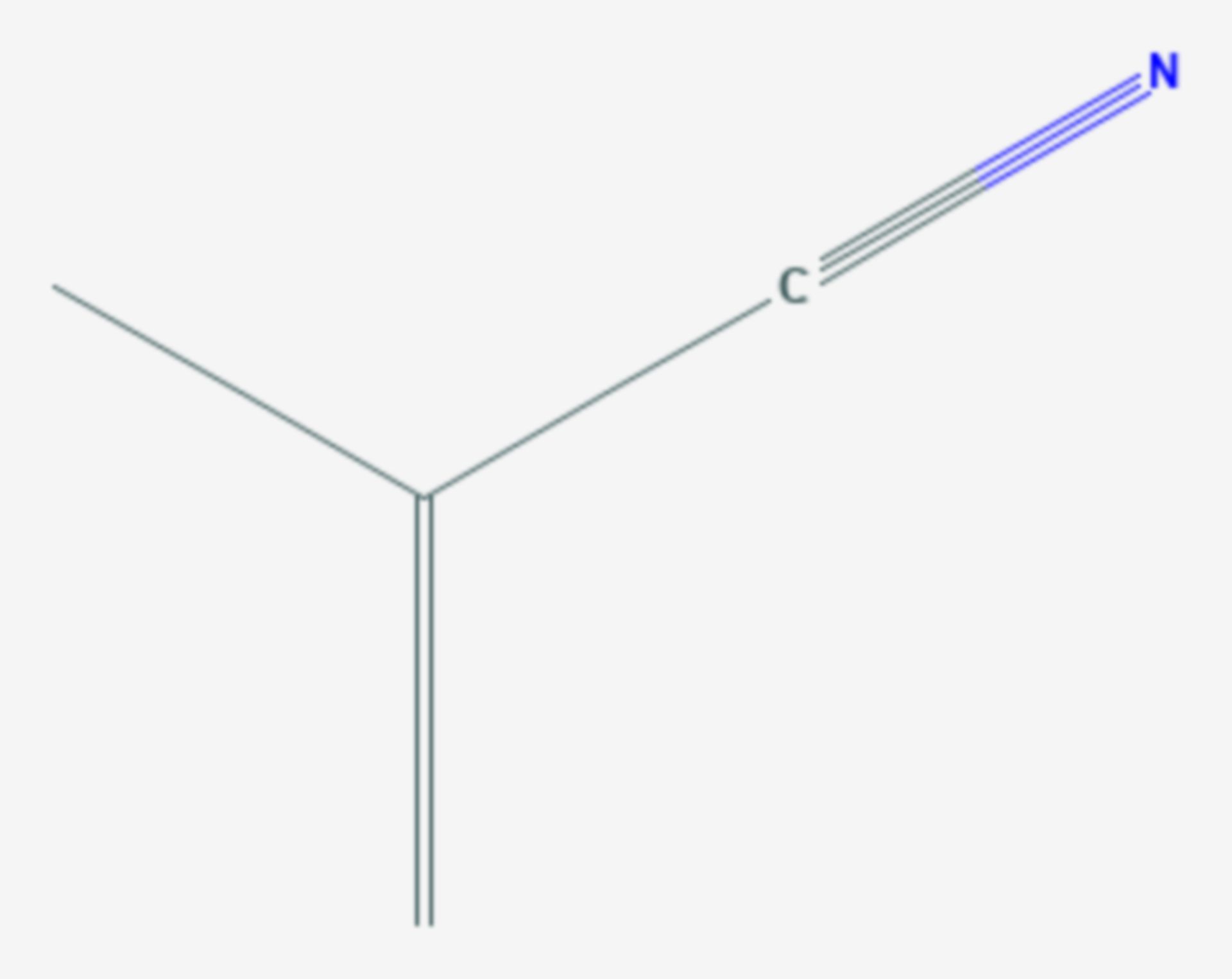 Methacrylnitril (Strukturformel)
