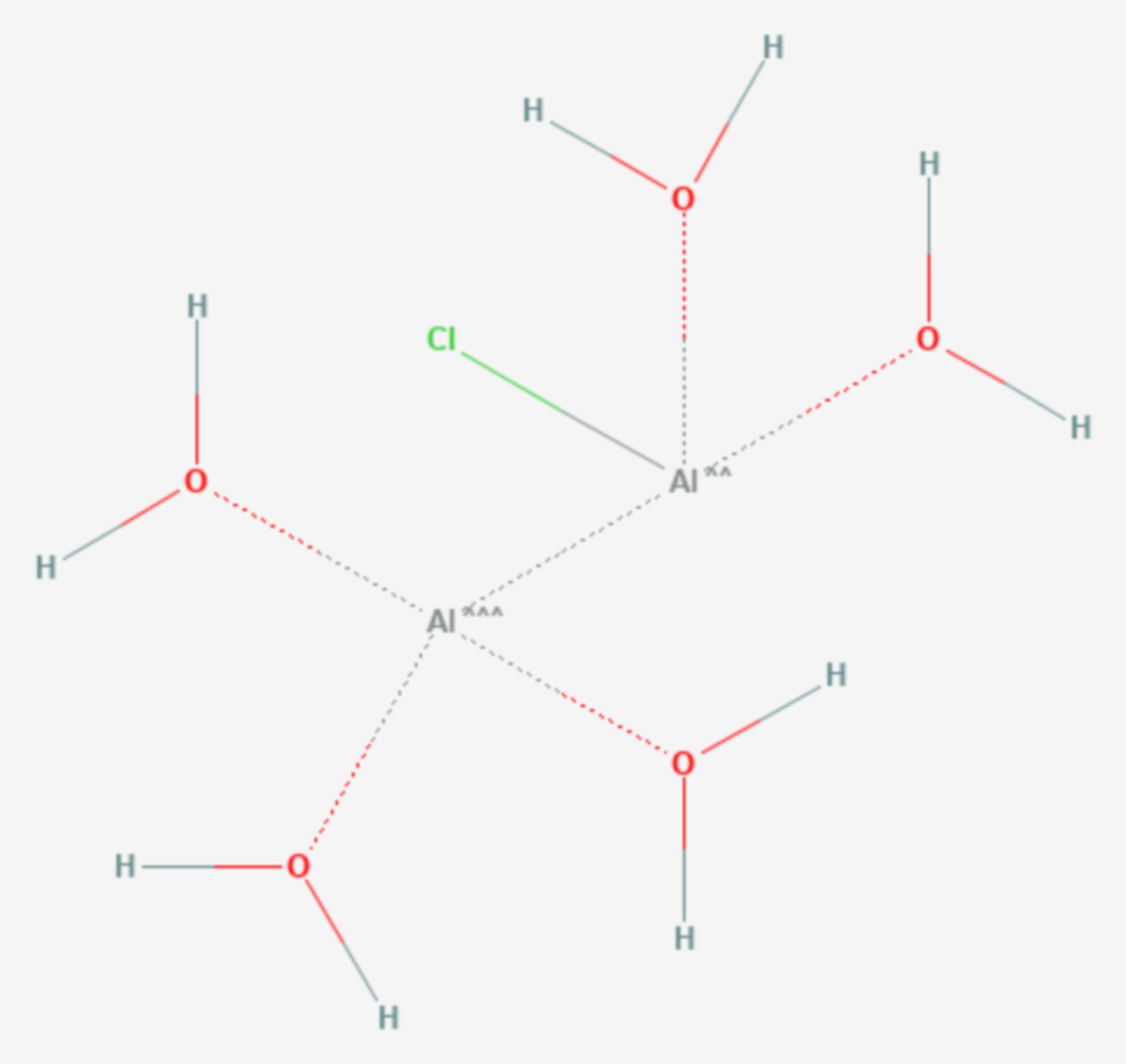 Aluminiumhydroxychlorid (Strukturformel)