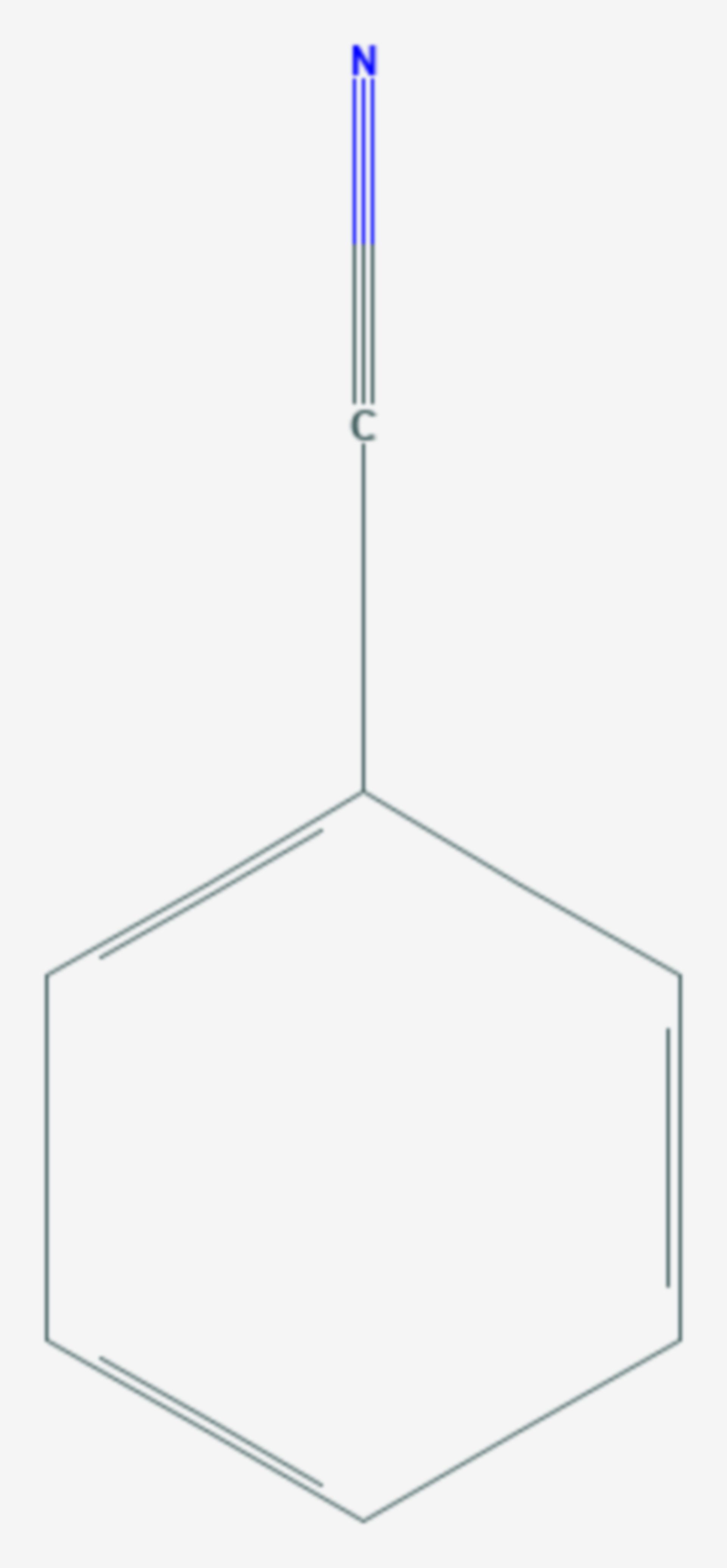 Benzonitril (Strukturformel)