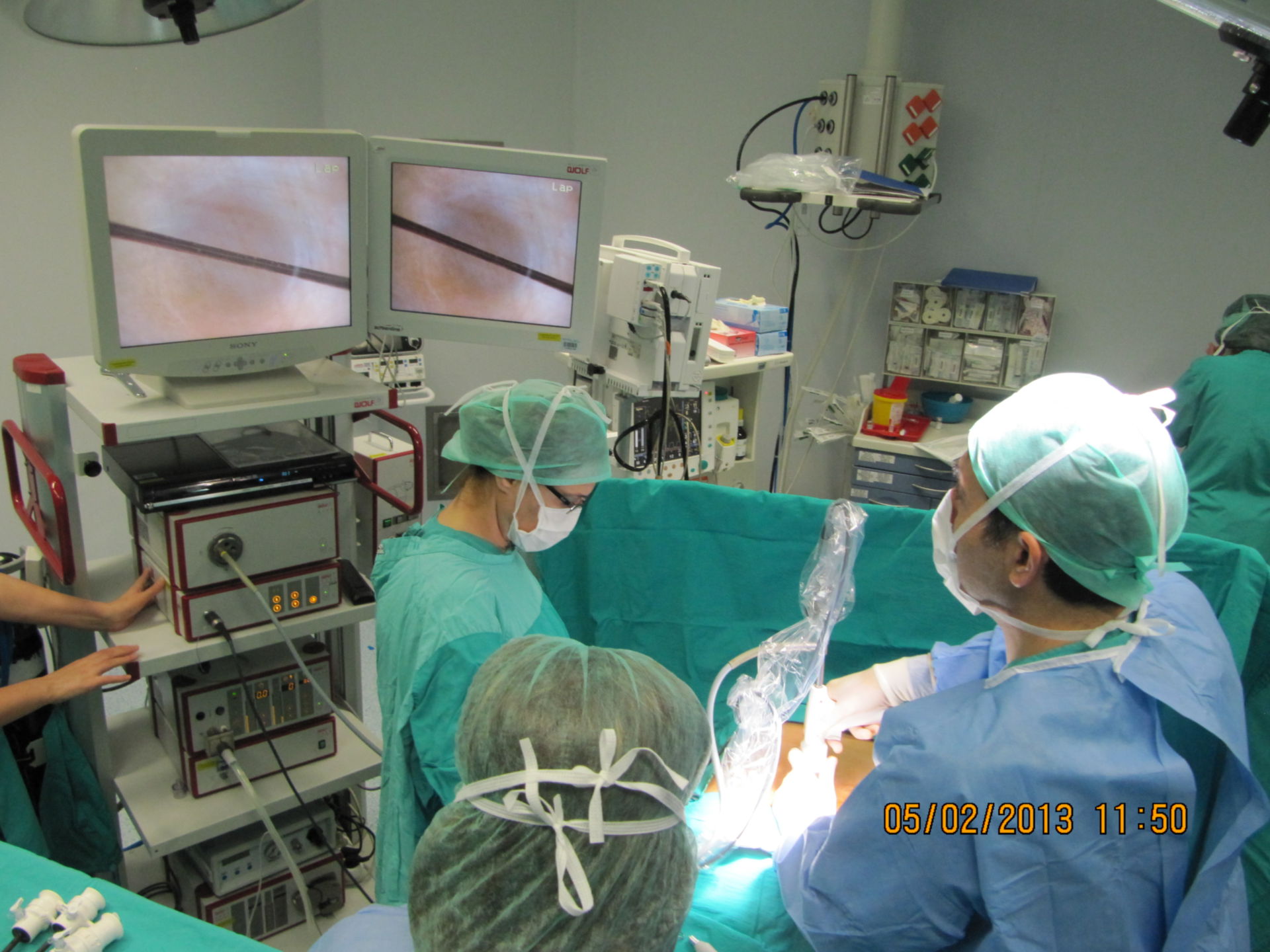 Sala per interventi di laparoscopia
