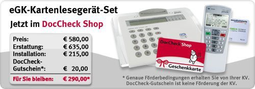 eGK-Lesegeräte Set im DocCheck Shop