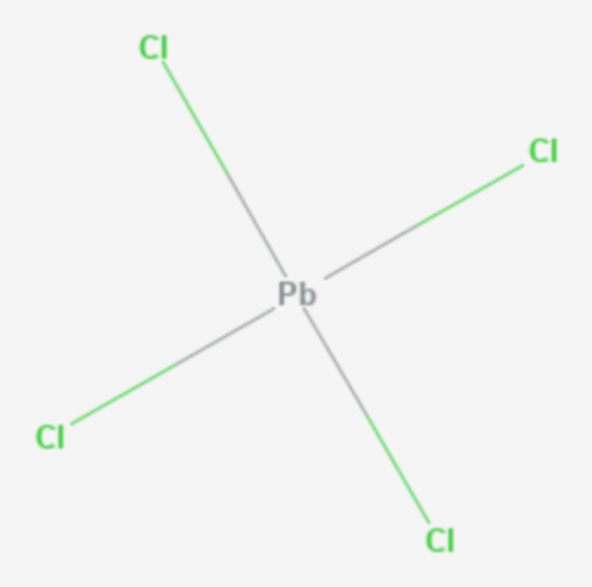 Blei(IV)-chlorid (Strukturformel)