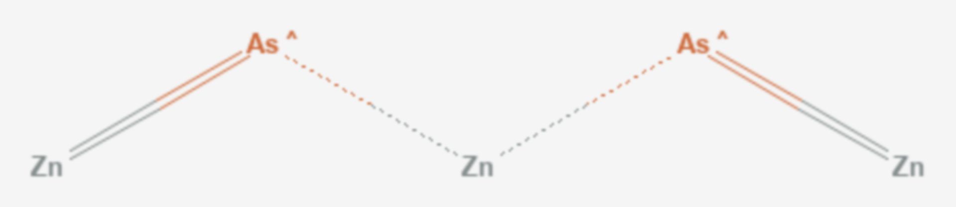 Zinkarsenid (Strukturformel)