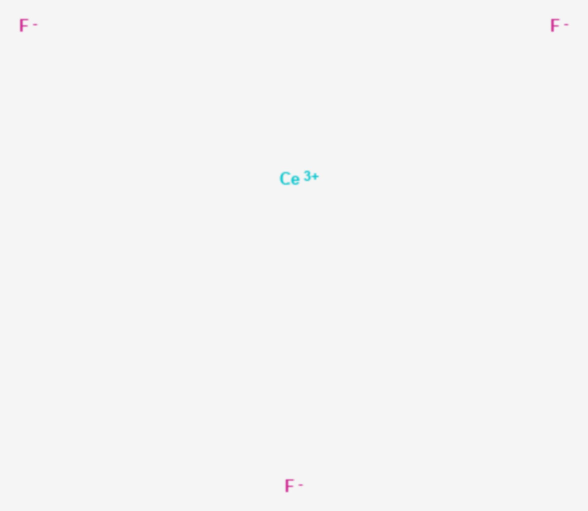 Cer(III)-fluorid (Strukturformel)