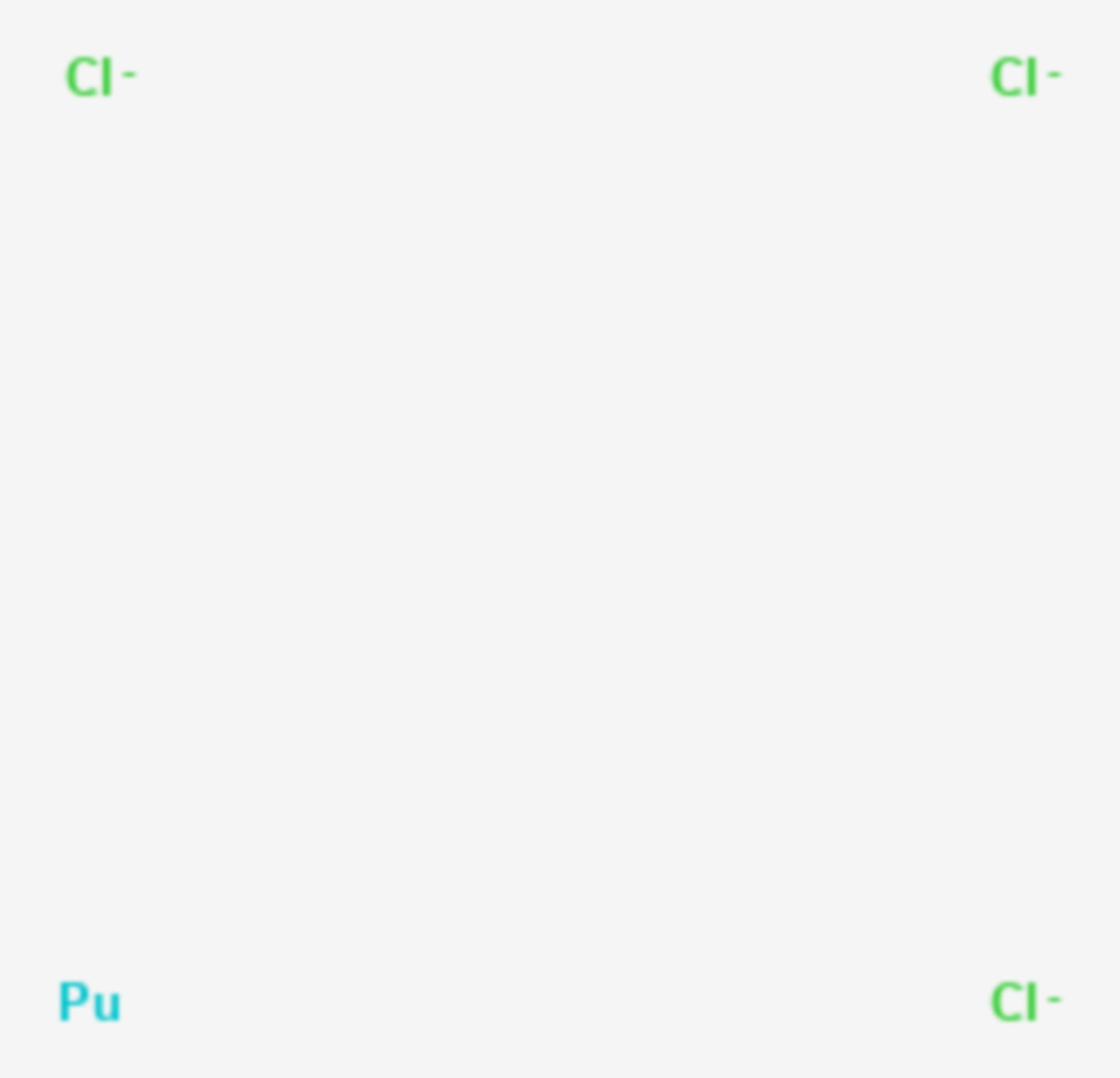 Plutonium(III)-chlorid (Strukturformel)