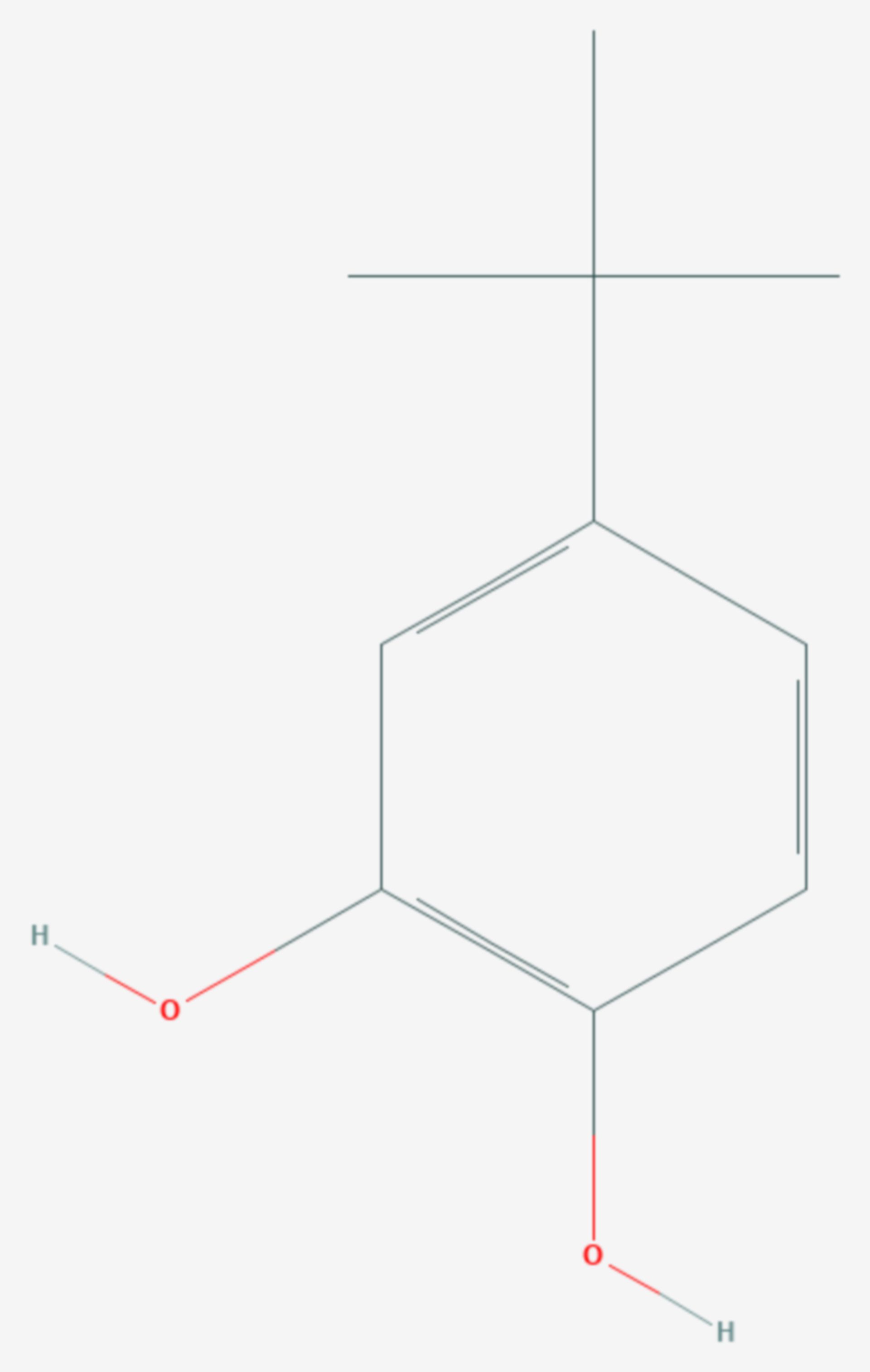 4-tert-Butylbrenzcatechin (Strukturformel)