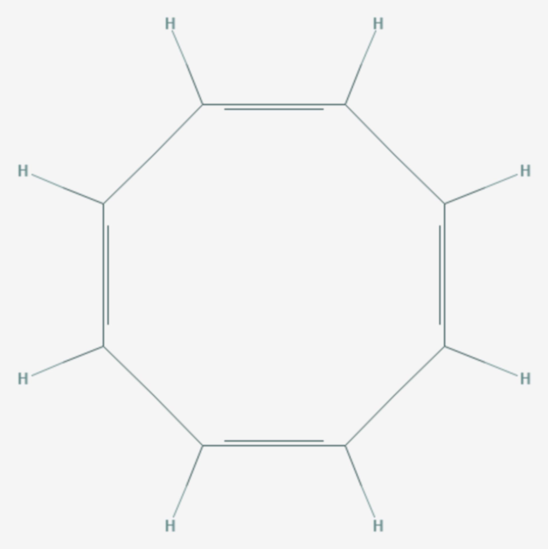 Cyclooctatetraen (Strukturformel)