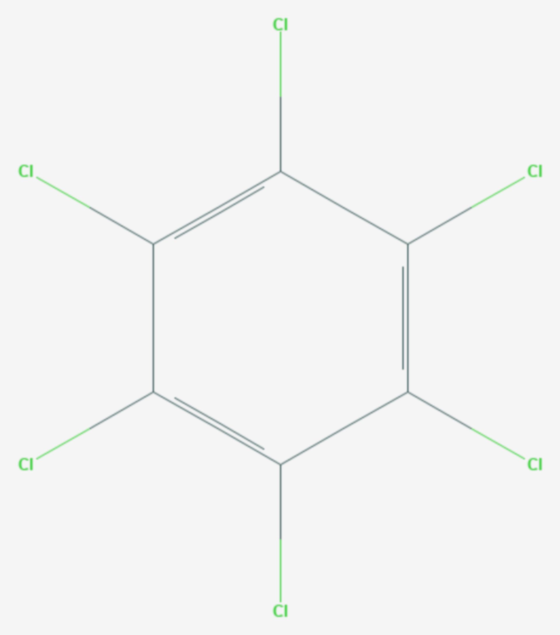 Hexachlorbenzol (Strukturformel)