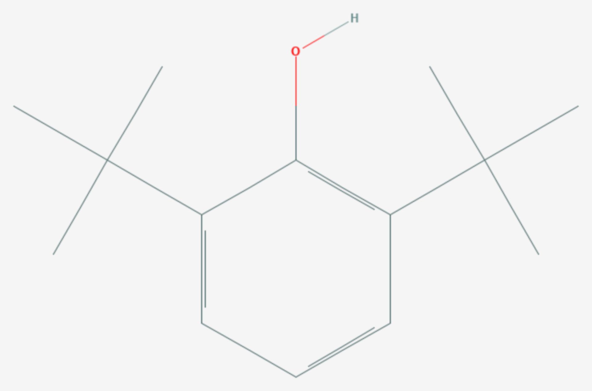 2,6-Di-tert-butylphenol (Strukturformel)