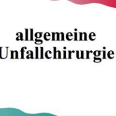 Allgemeine Unfallchirurgie - DocCheck