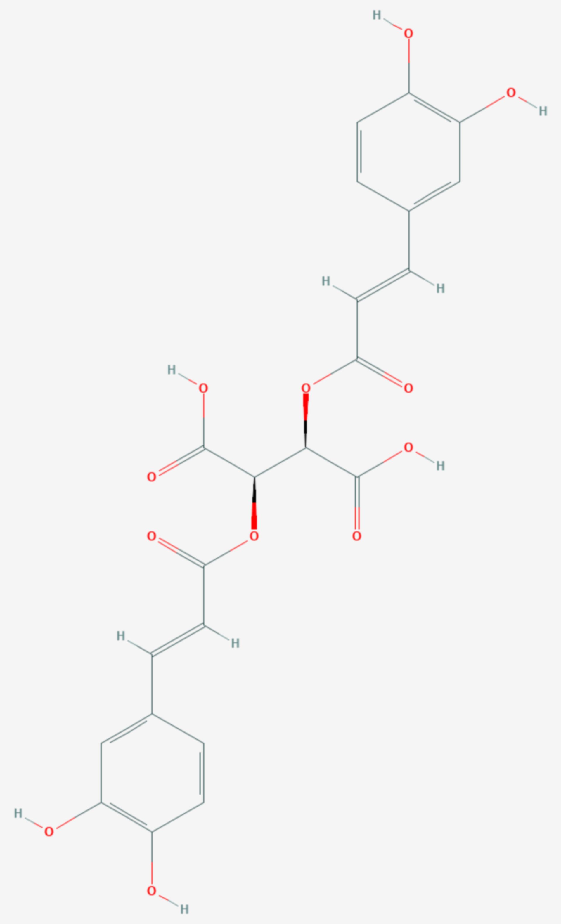 Cichoriensäure (Strukturformel)