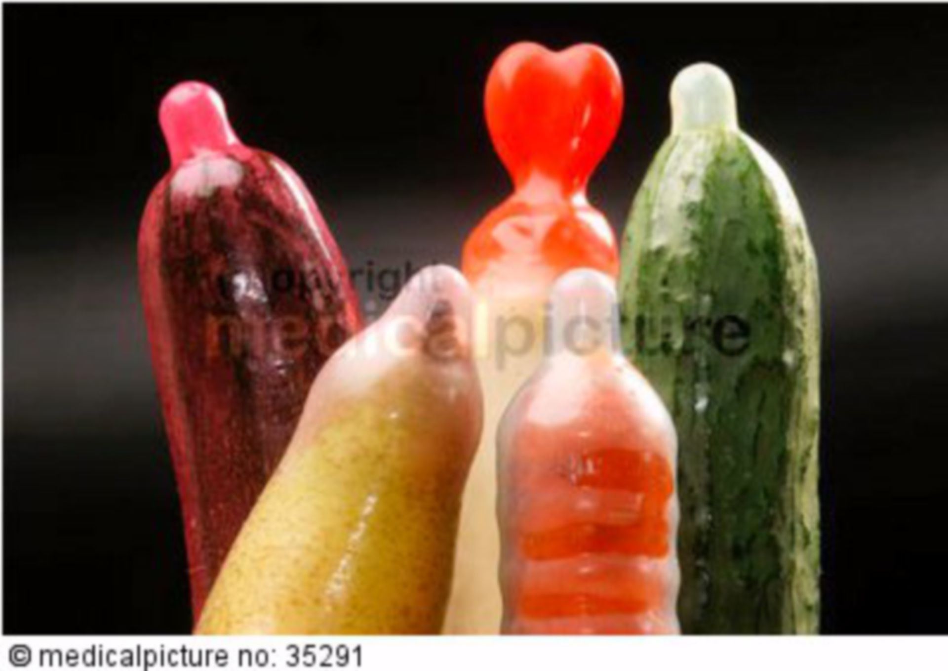 Condoms on Fruits and Vegetables