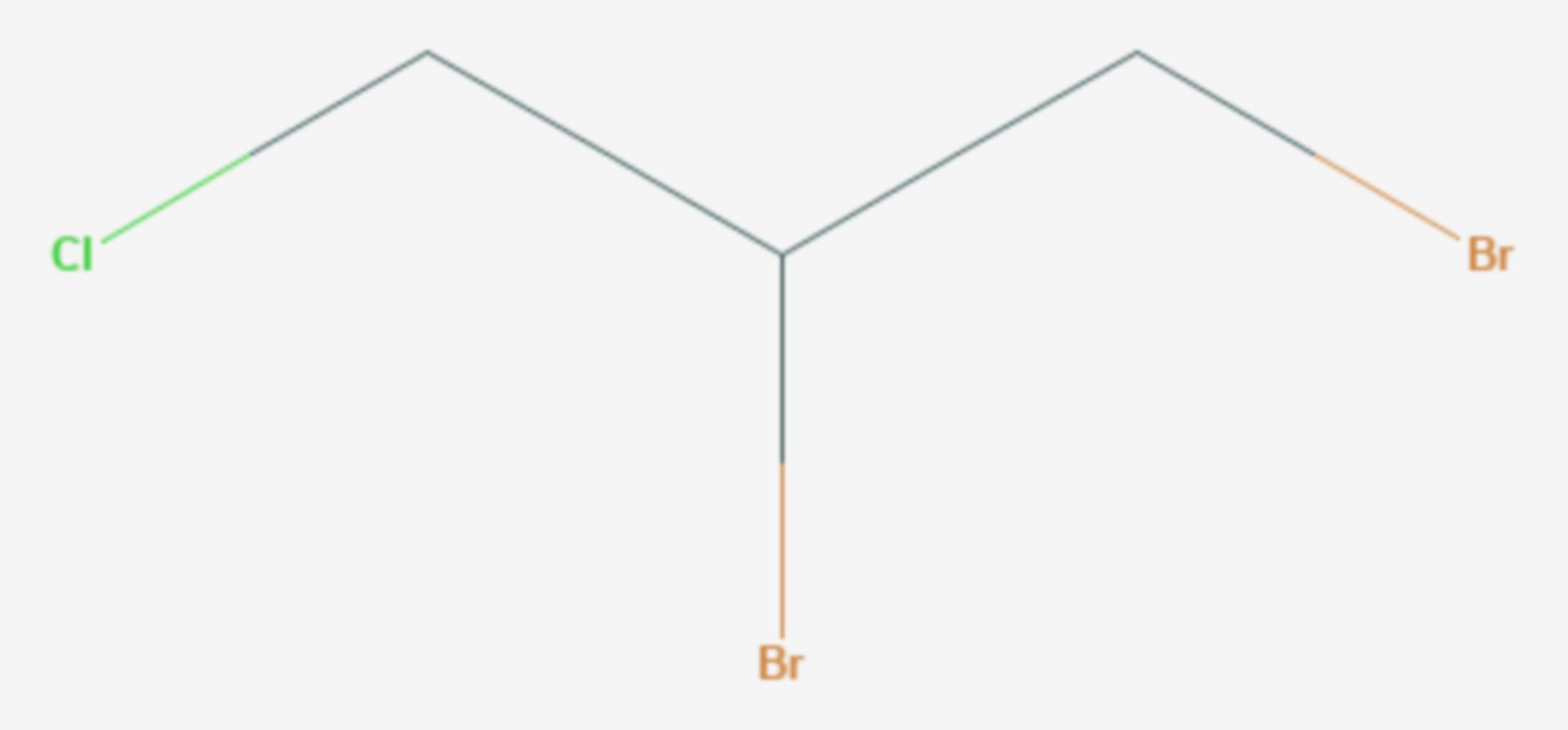 1,2-Dibrom-3-chlorpropan (Strukturformel)