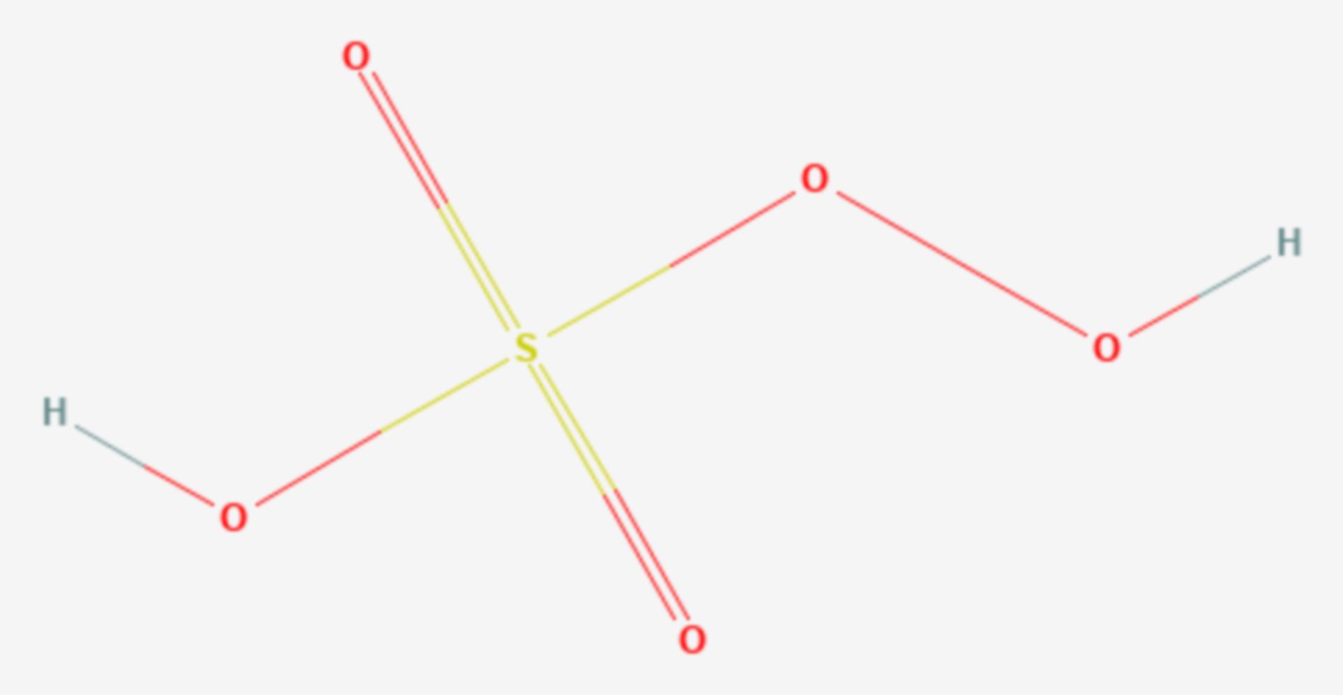 Peroxomonoschwefelsäure (Strukturformel)