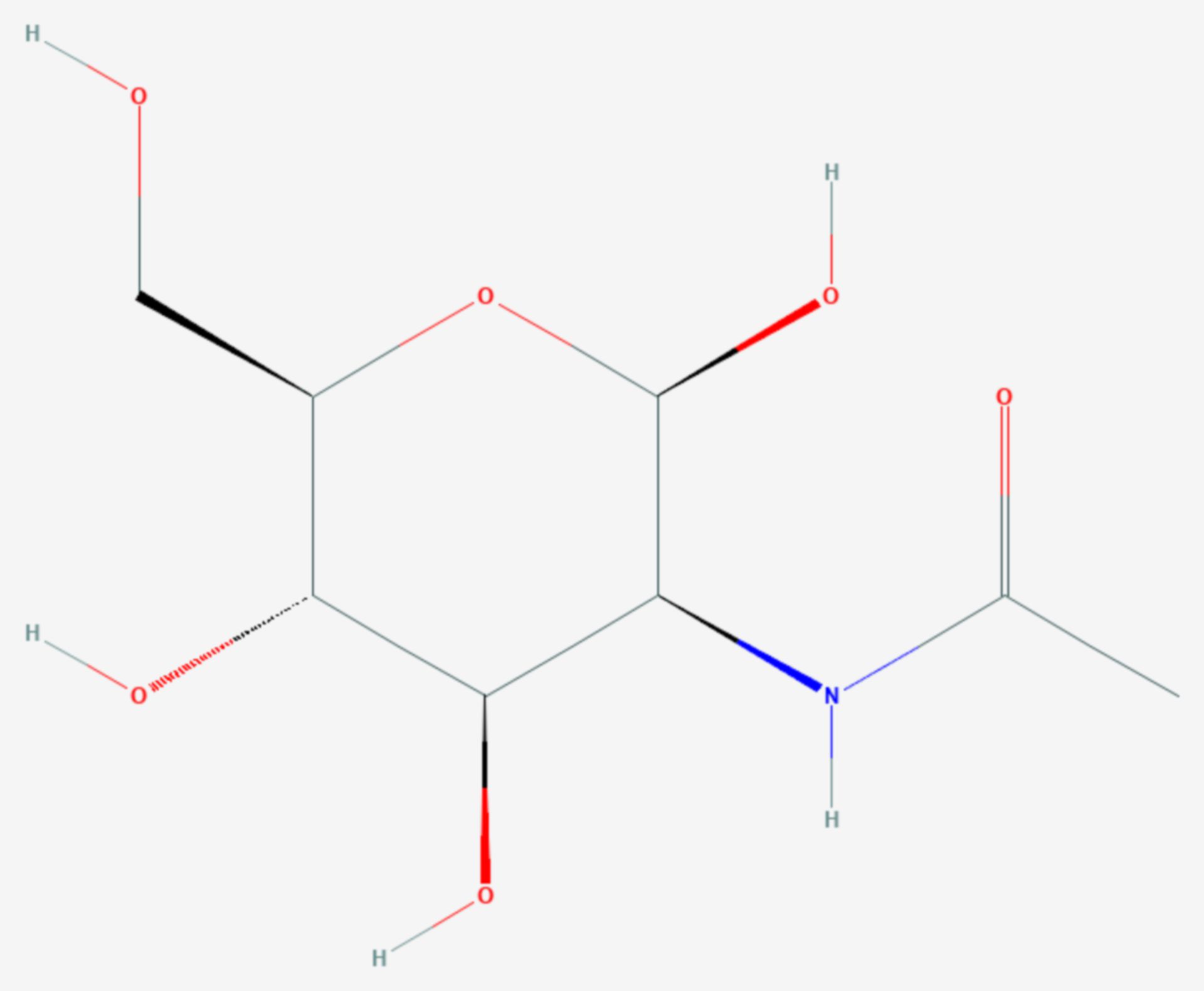 N-Acetylmannosamin (Strukturformel)