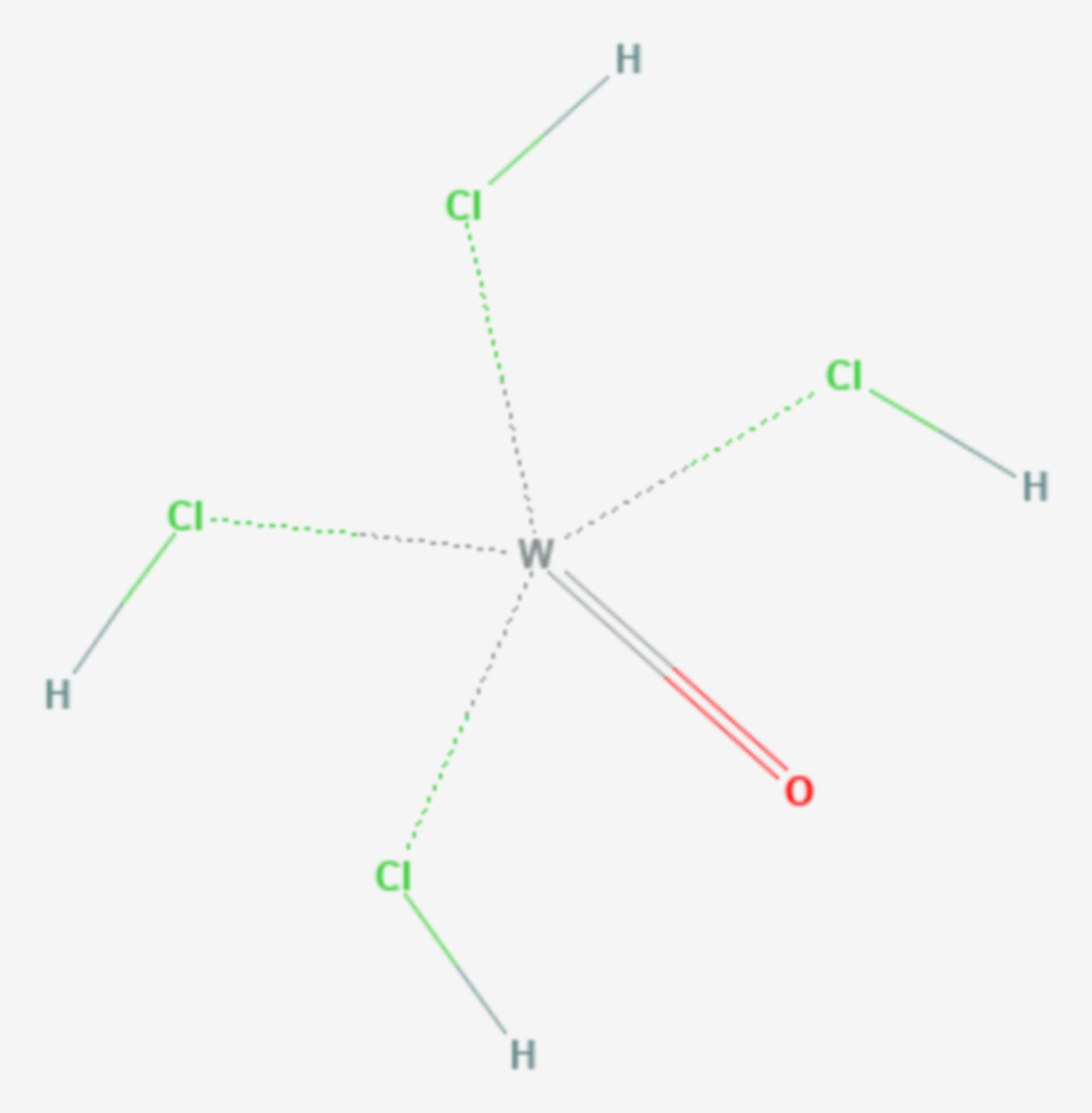 Wolfram(VI)-oxidtetrachlorid (Strukturformel)