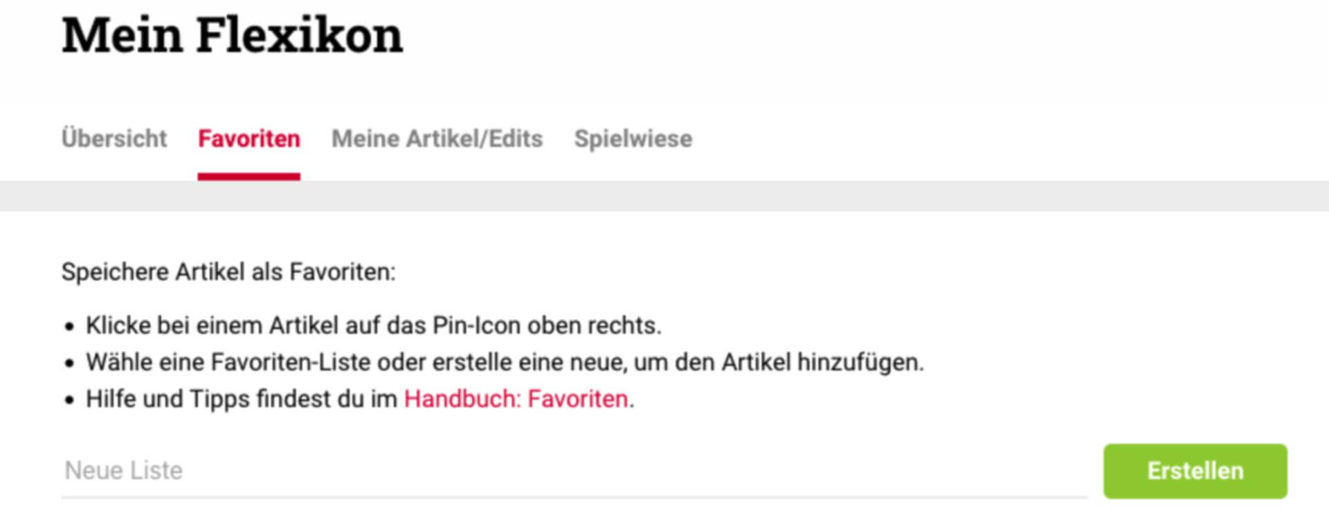Favoriten