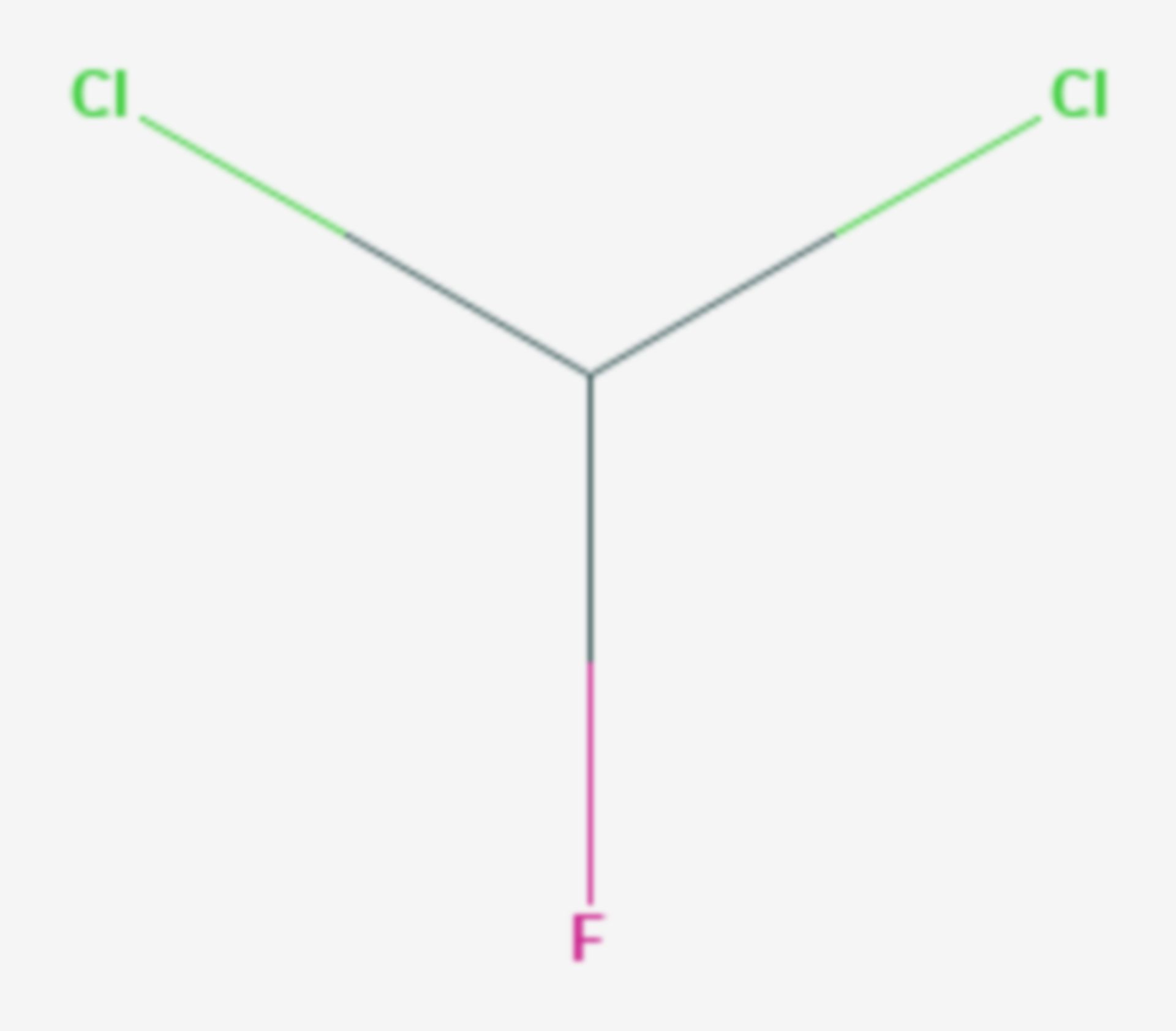 Dichlorfluormethan (Strukturformel)