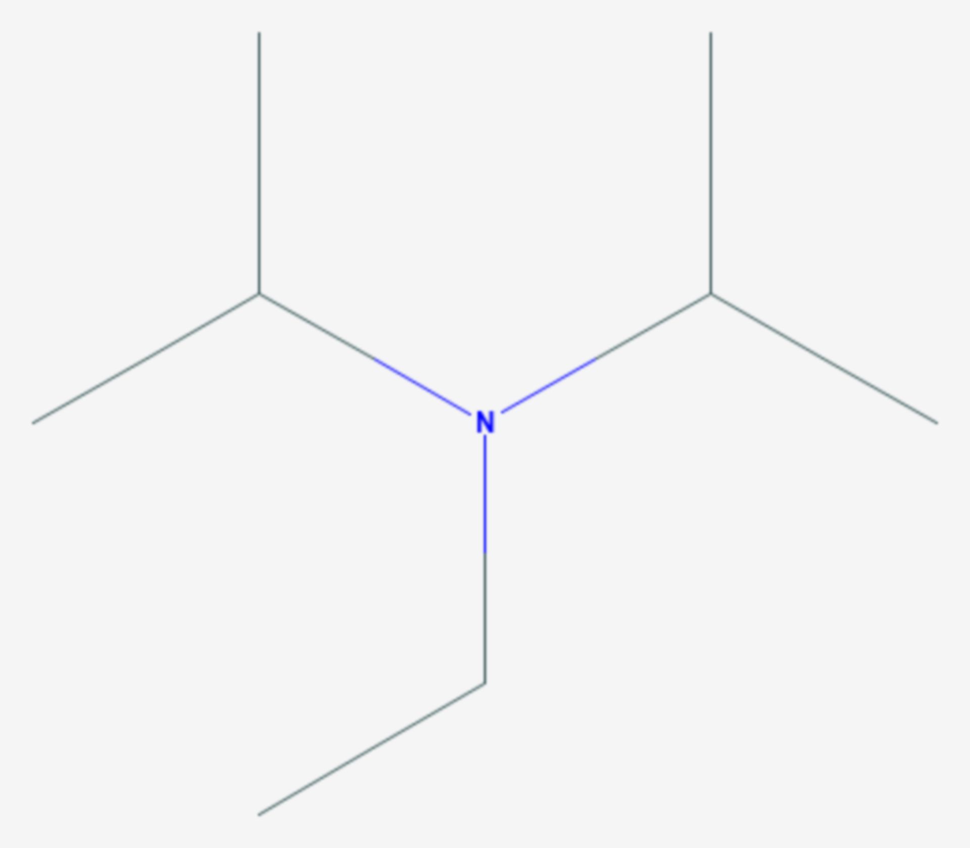 Diisopropylethylamin (Strukturformel)
