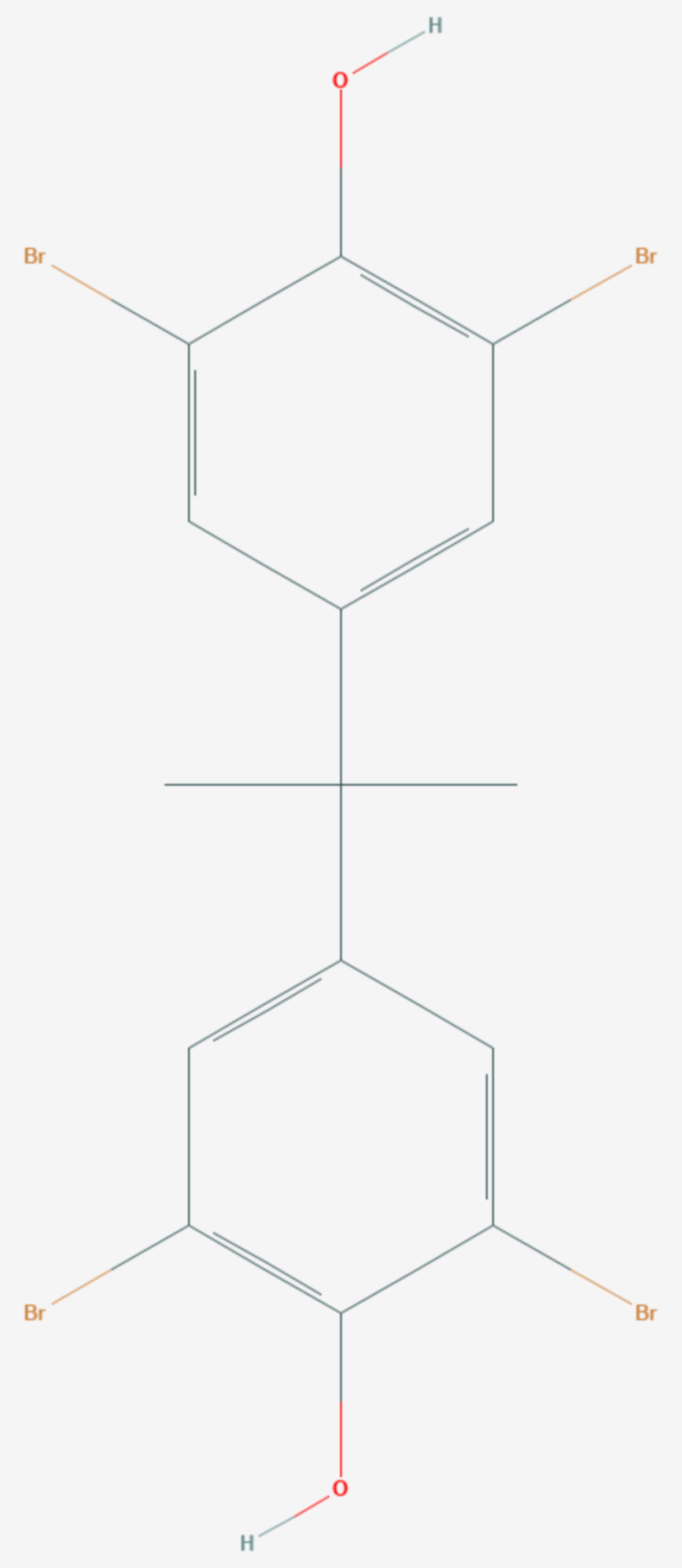Tetrabrombisphenol A (Strukturformel)
